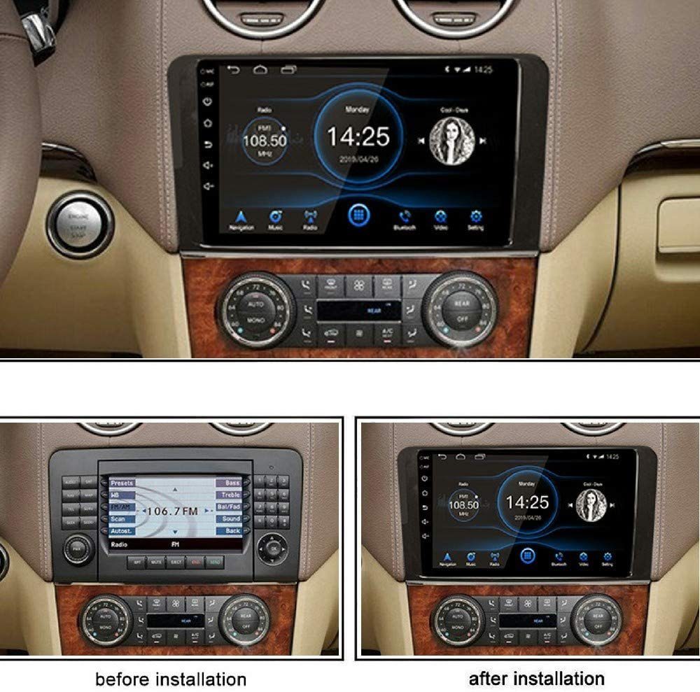 GABITECH für Mercedes Carplay Benz 4GB GL Autoradio 9 Android 12.0 unf Einbau-Navigationsgerät zoll ML