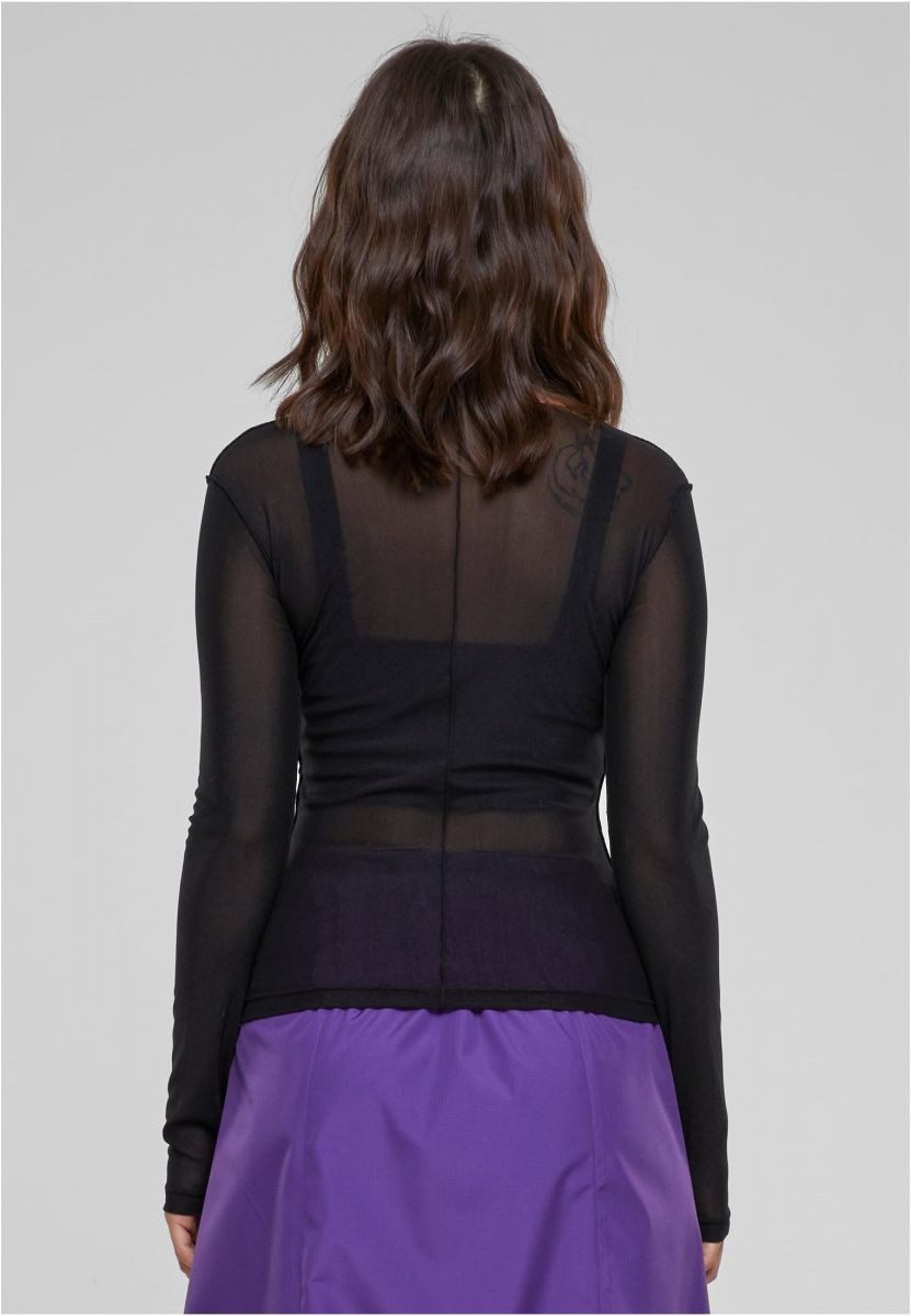 URBAN CLASSICS Longsleeve Ladies Exposed Seam Mesh Longsleeve Damen Langarmshirt