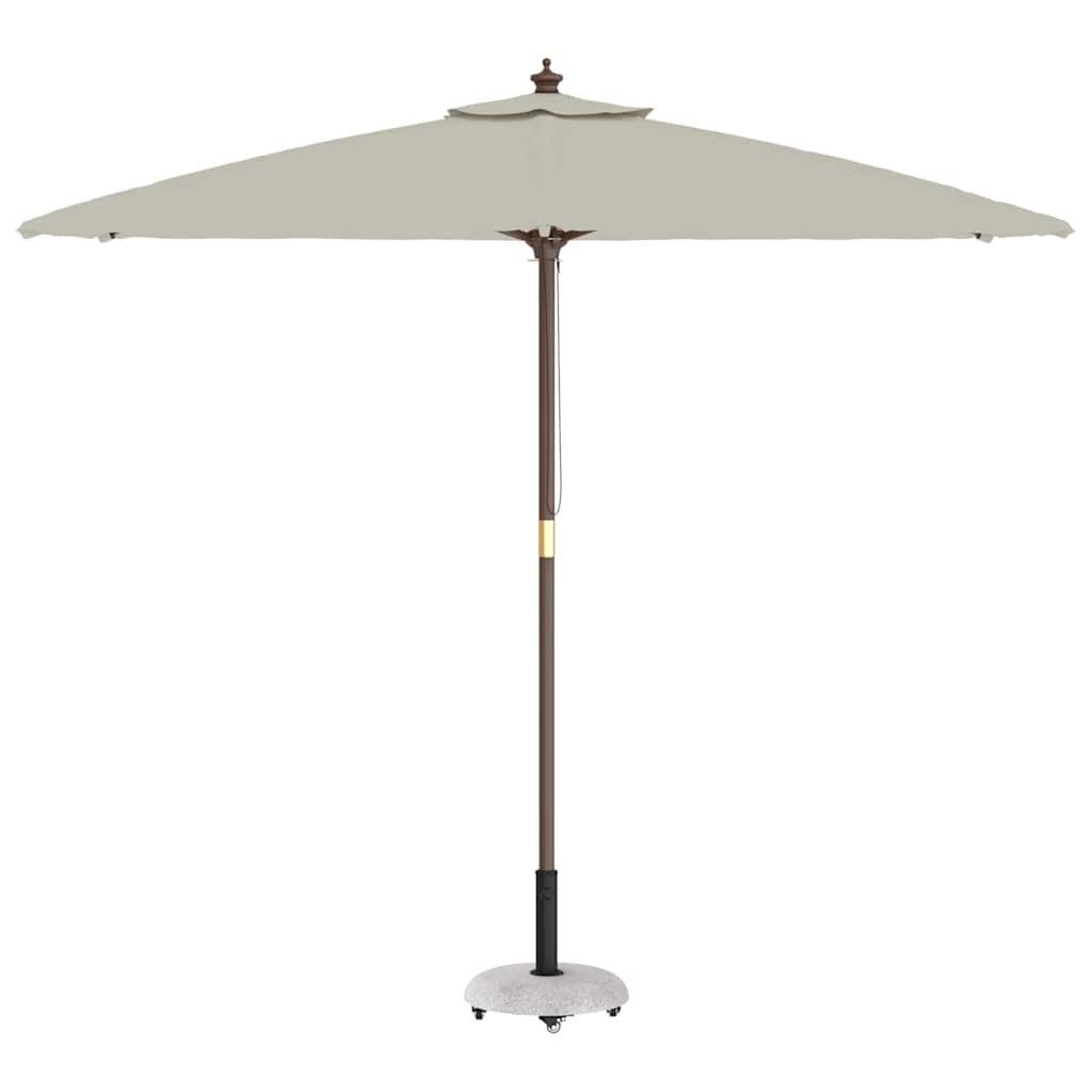 vidaXL Schirmhalter Sonnenschirmständer 21kg Hellgrau Beton Rund, 1 tlg.