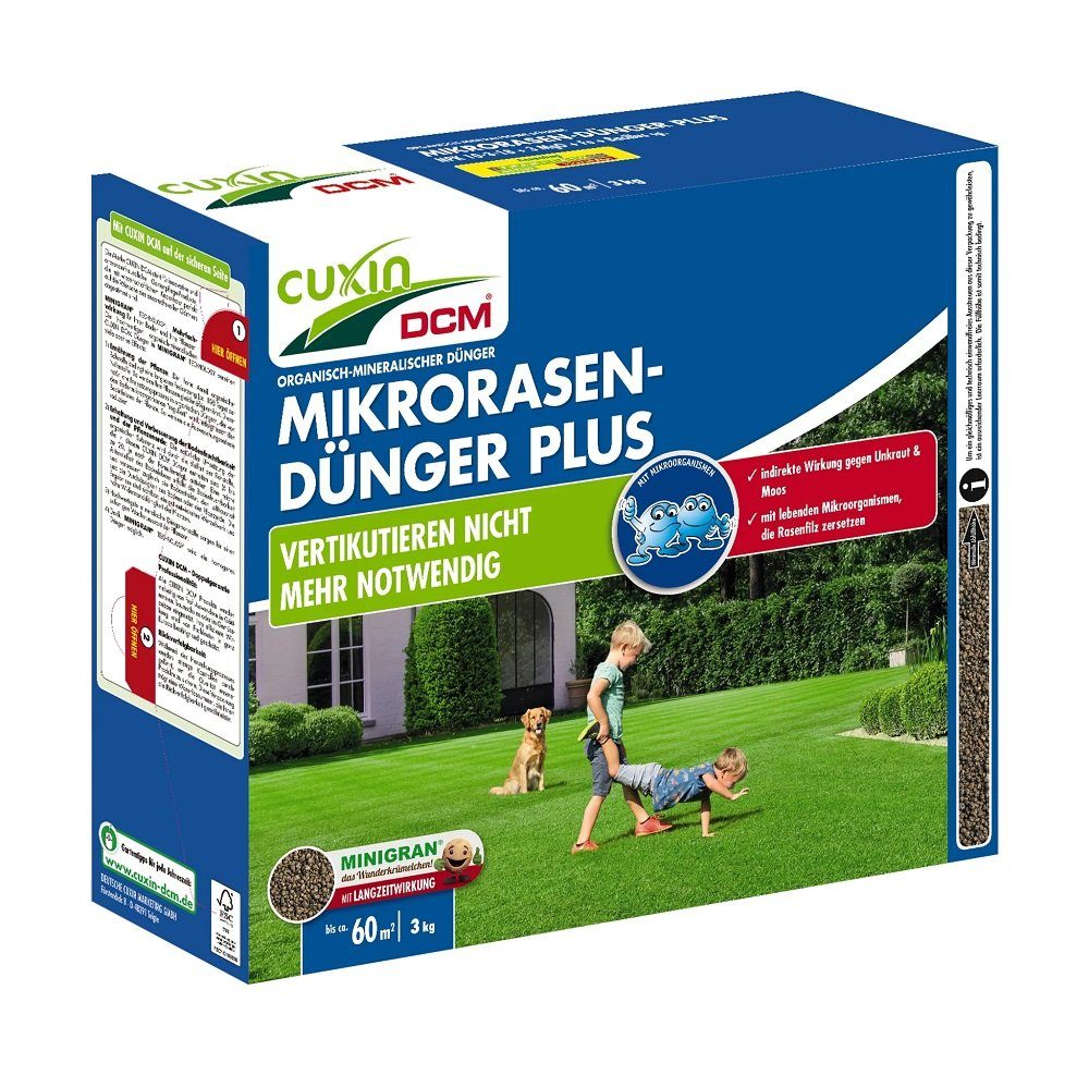 Rasendünger Cuxin DCM Mikro Rasendünger Plus 3 kg
