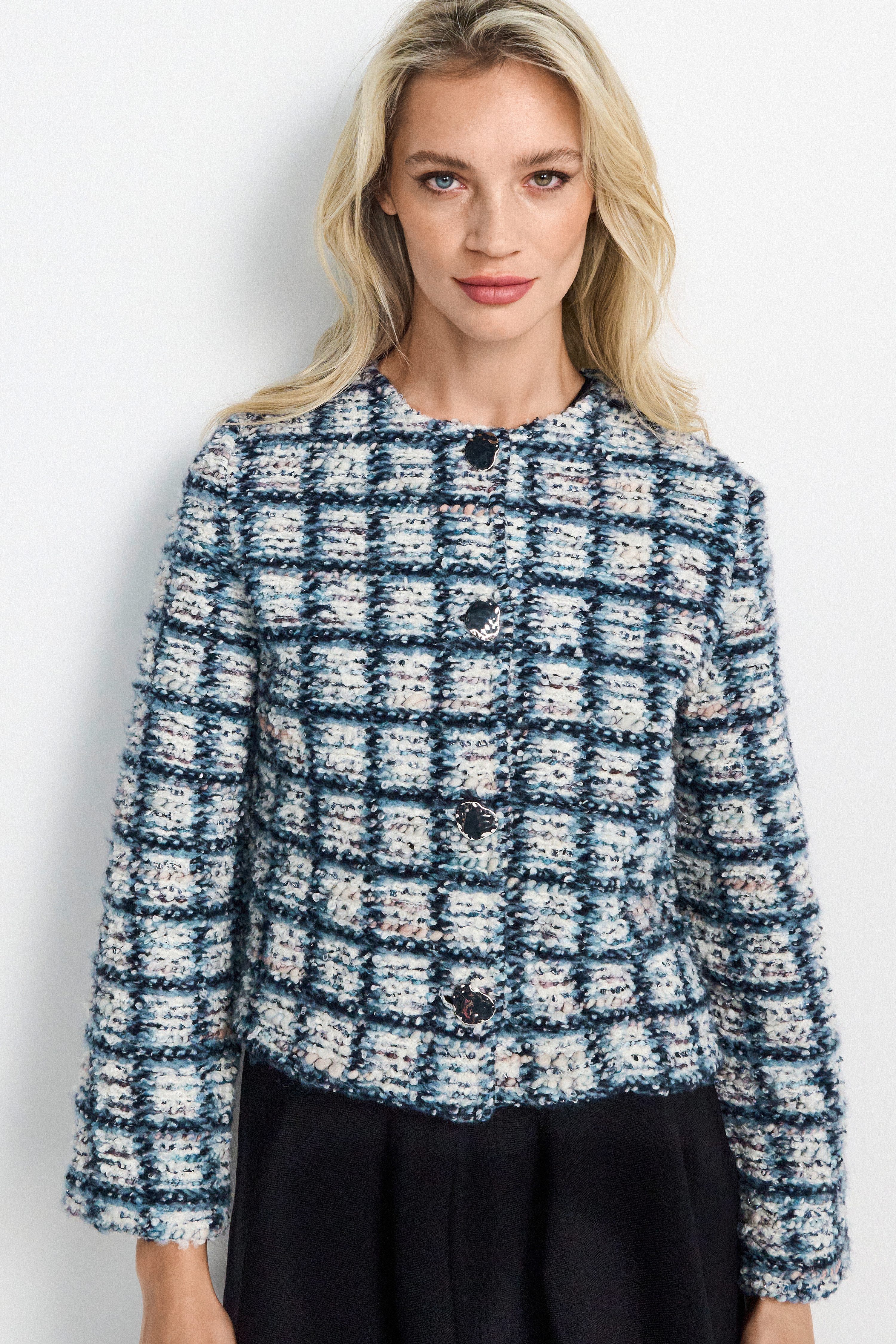 RICHROYAL Kurzblazer Mit Glitzerdetails in der Wolle günstig online kaufen