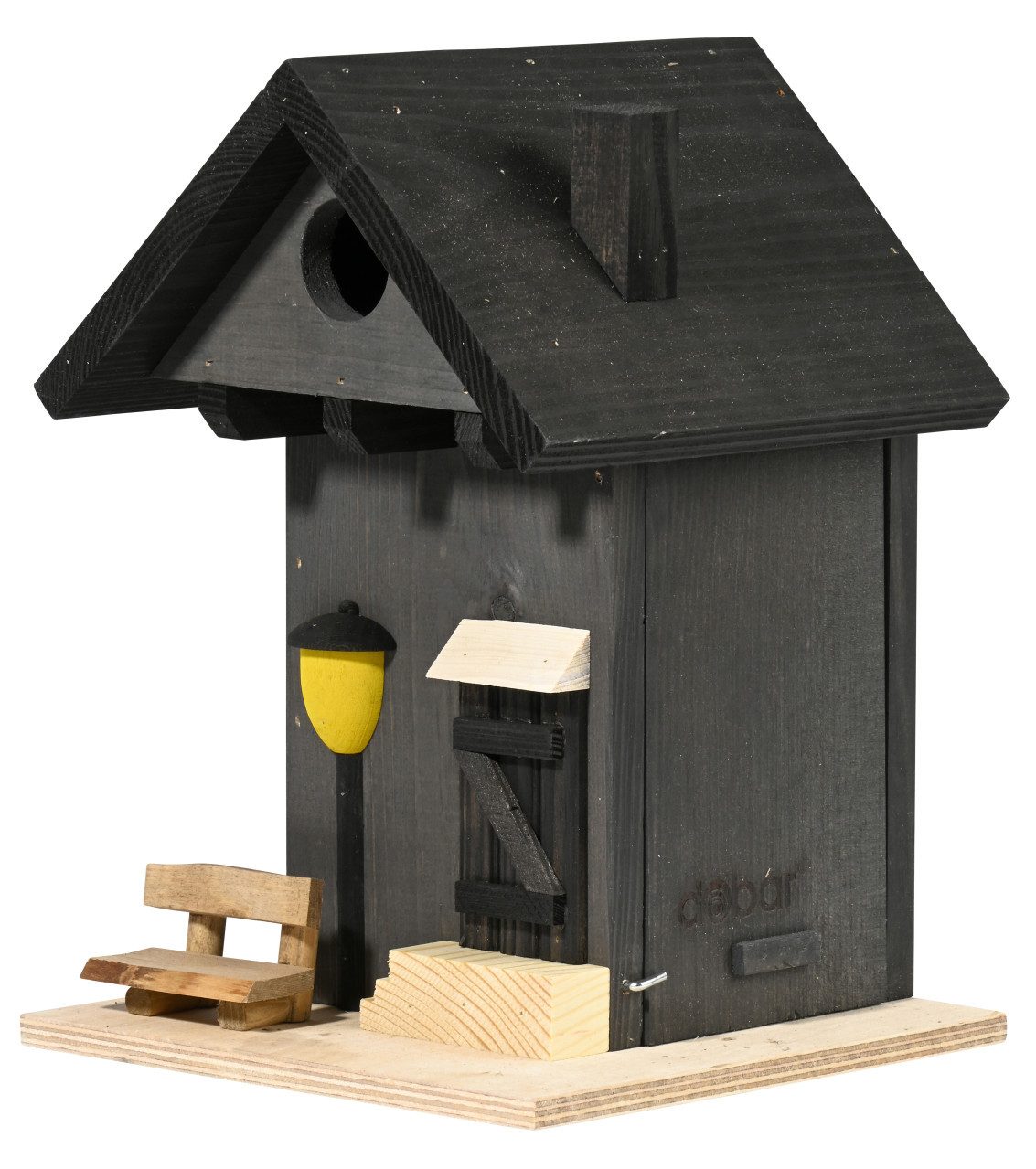 dobar Nistkasten Dobar Nistkasten Onkel Bob schwarz 18 x 18,5 x 26