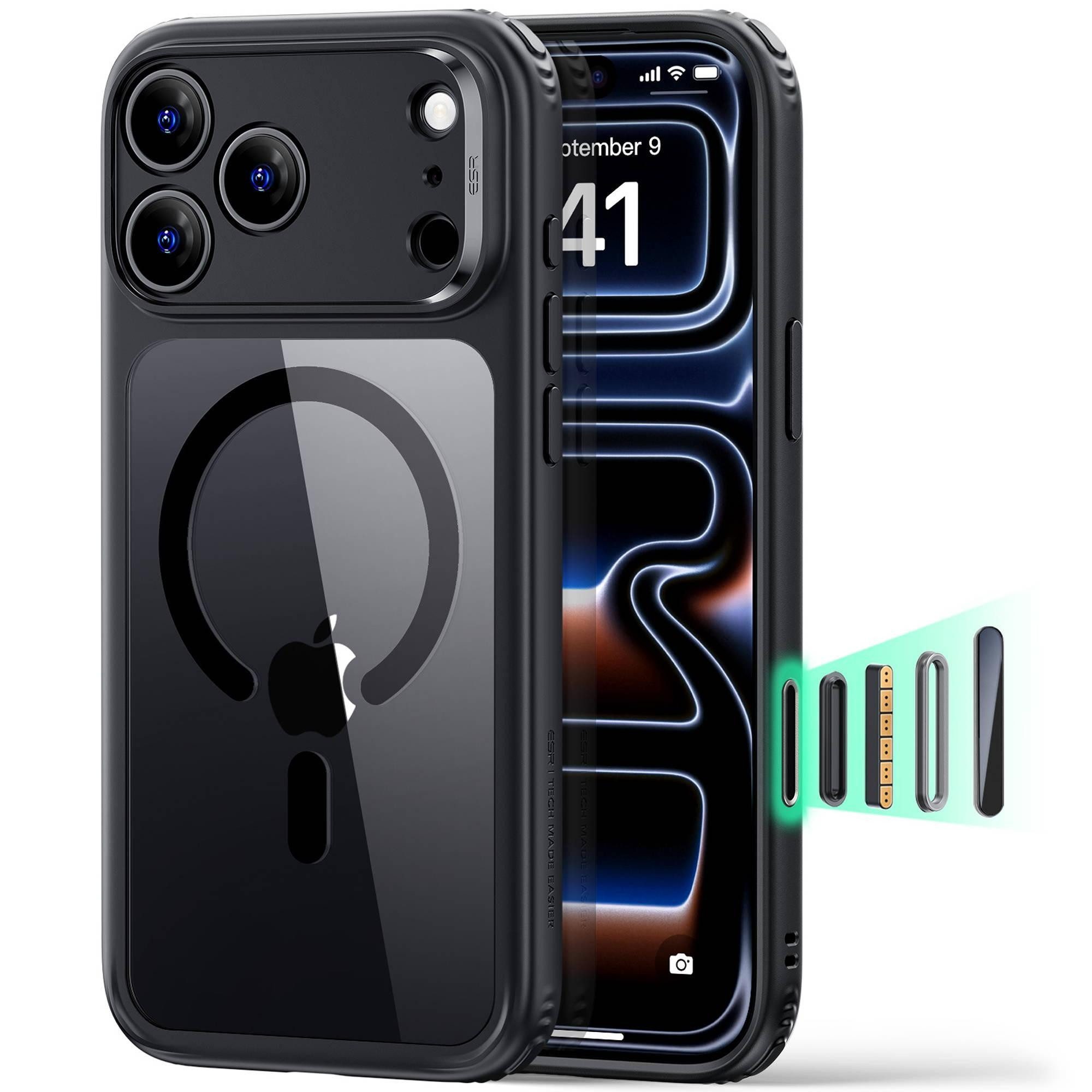ESR Handyhülle Classic Hybrid Magnet Case für das iPhone 18 Pro/17 Pro, 3,66m Fallschutz, kratzfest, Kamerasteuerungstaste