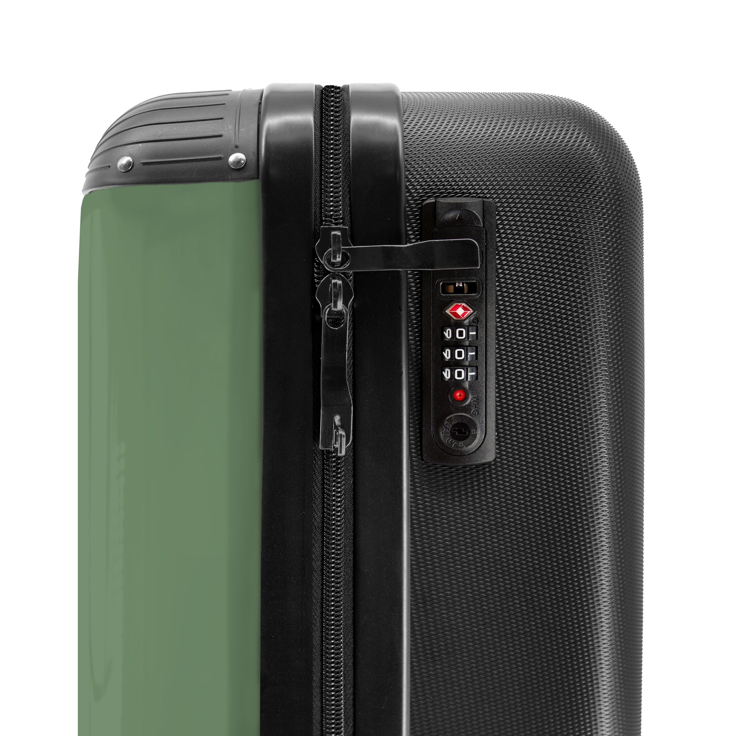 NoBoringSuitcases.com© Hartschalen-Trolley Grün mit Zitat "Tu, was dich glücklich macht". 55x35x20cm, 4 Rollen, Handgepäck Koffer & Trolleys, Luggage, Reisekoffer Frauen