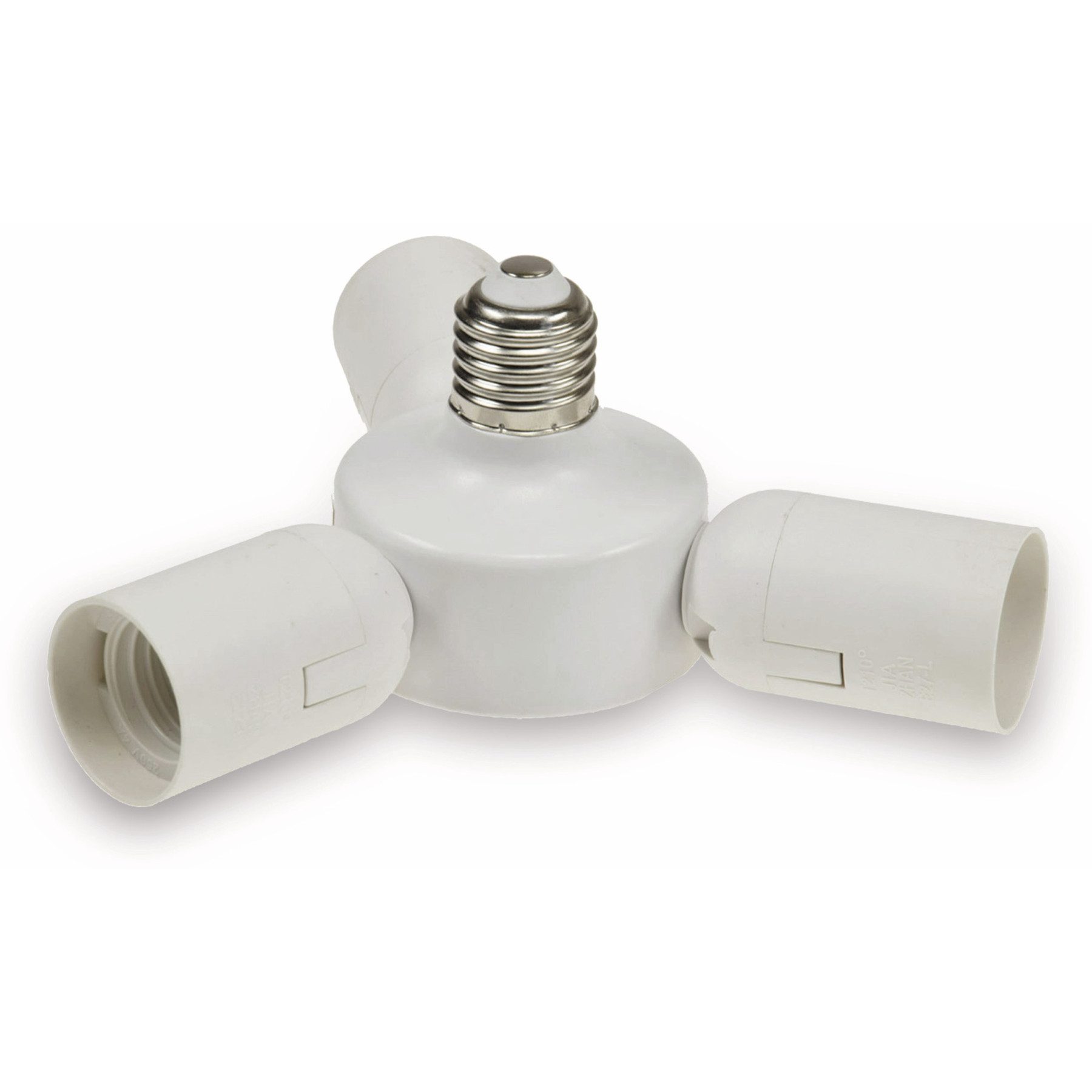 ChiliTec Lampen-Verteiler CHILITEC E27-Fassung "Triple" 22237, Adapter auf 3x