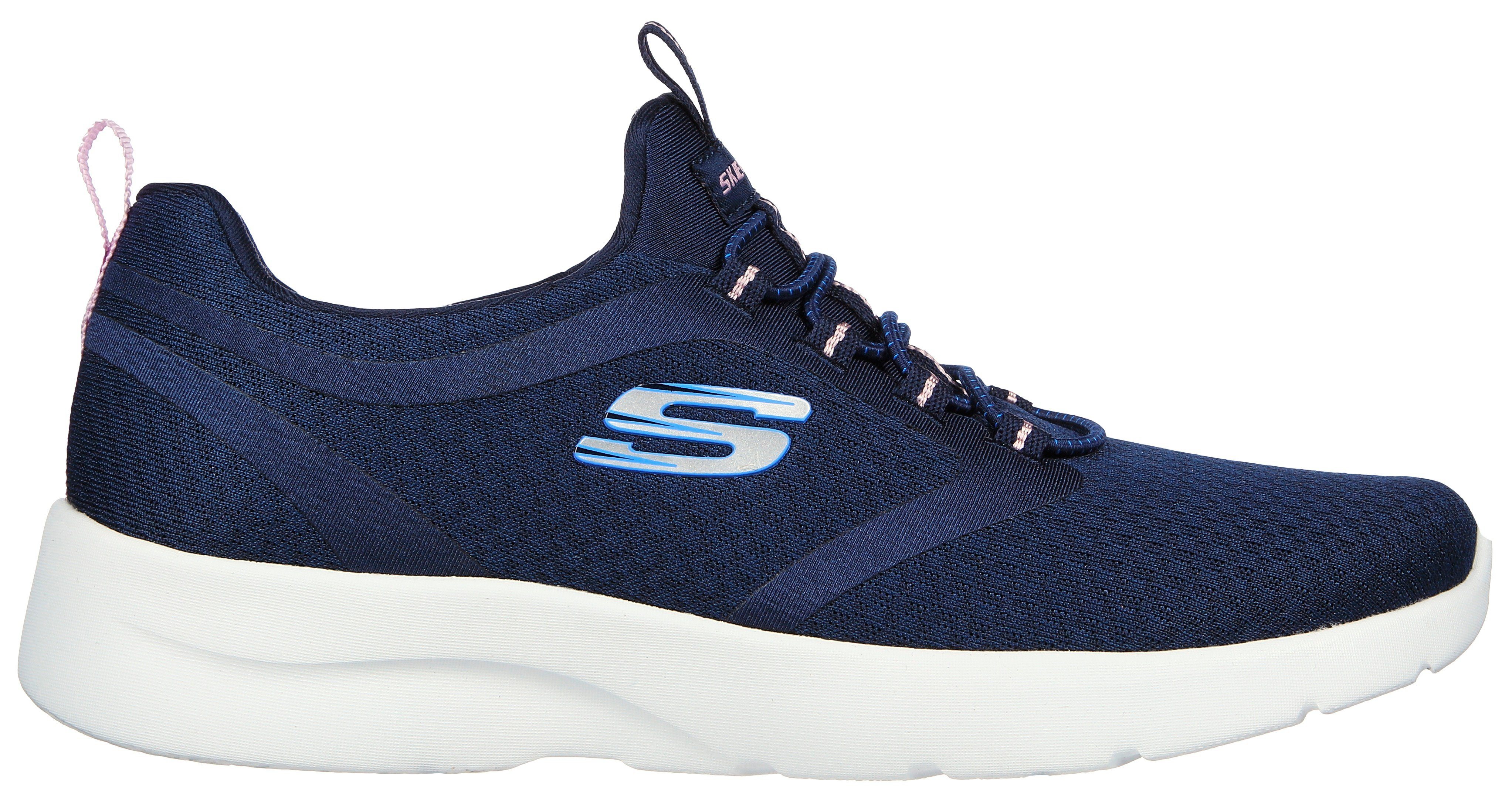 Skechers DYNAMIGHT 2.0 Slip-On Sneaker Anziehlaschen praktischen mit navy zwei