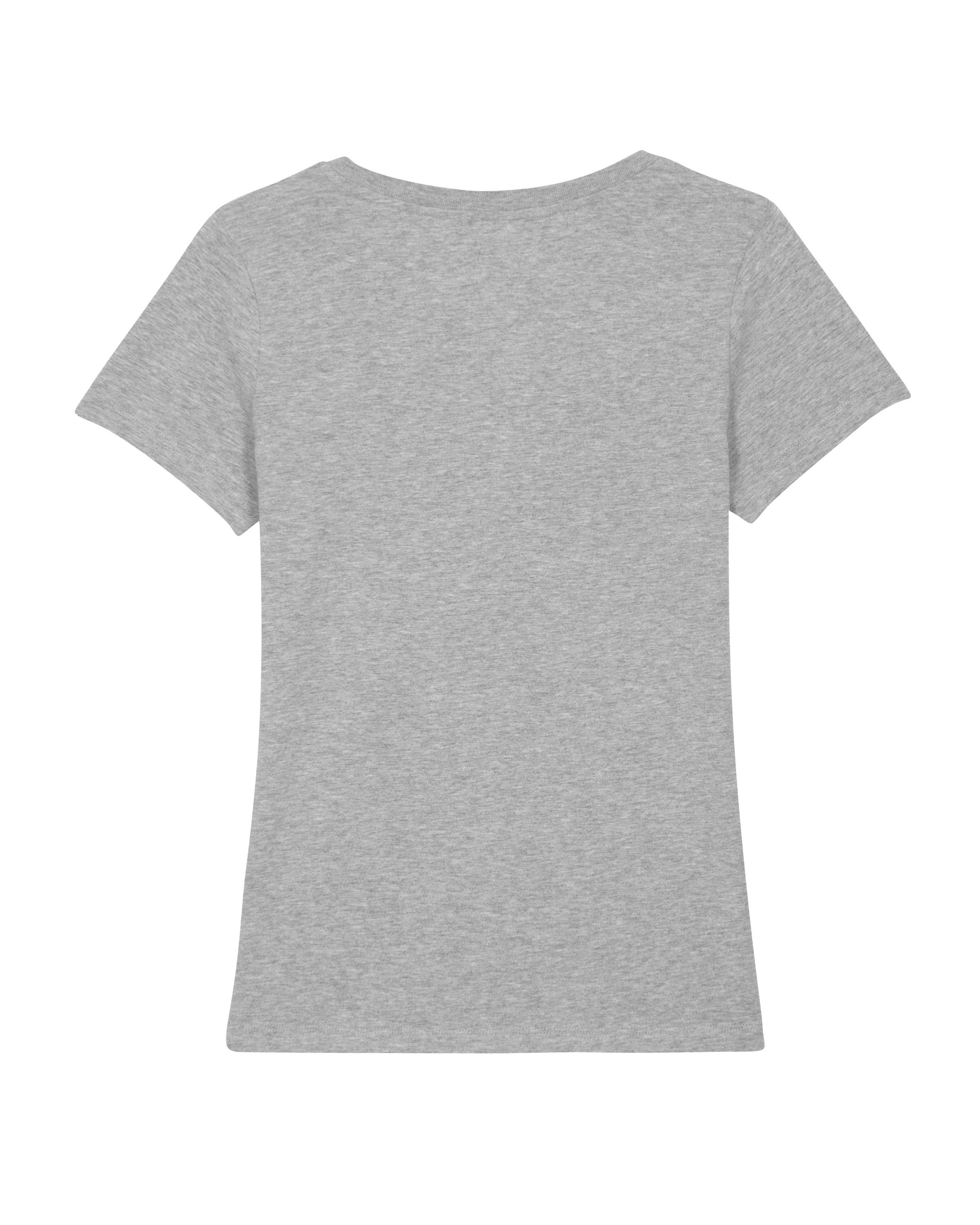 wat? Apparel Print-Shirt Waschbär (1-tlg) grau meliert