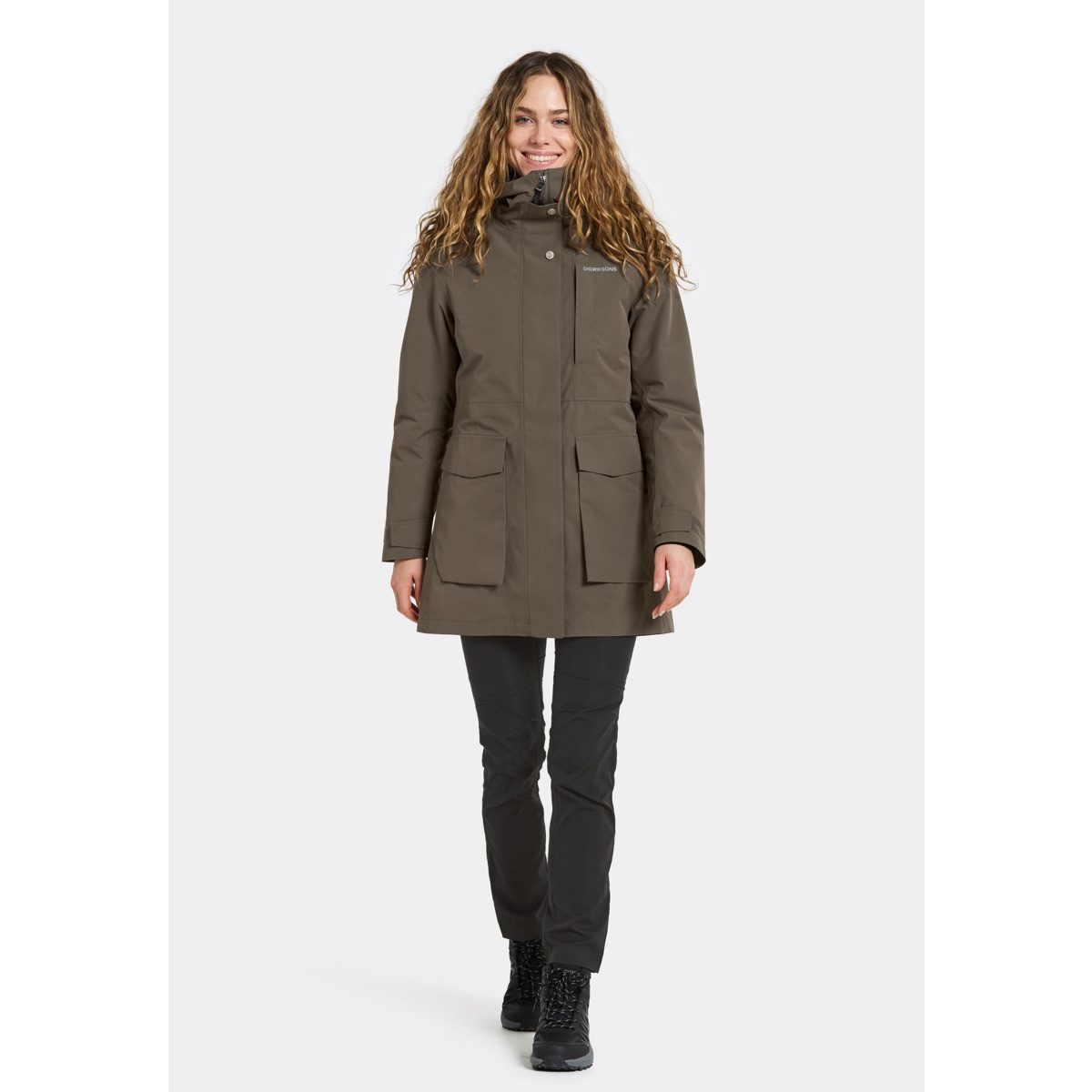 Didriksons Parka Harriet Damen Winterjacke, Wintermantel, Regenmantel, Kapuzenjacke, Funktionsjacke