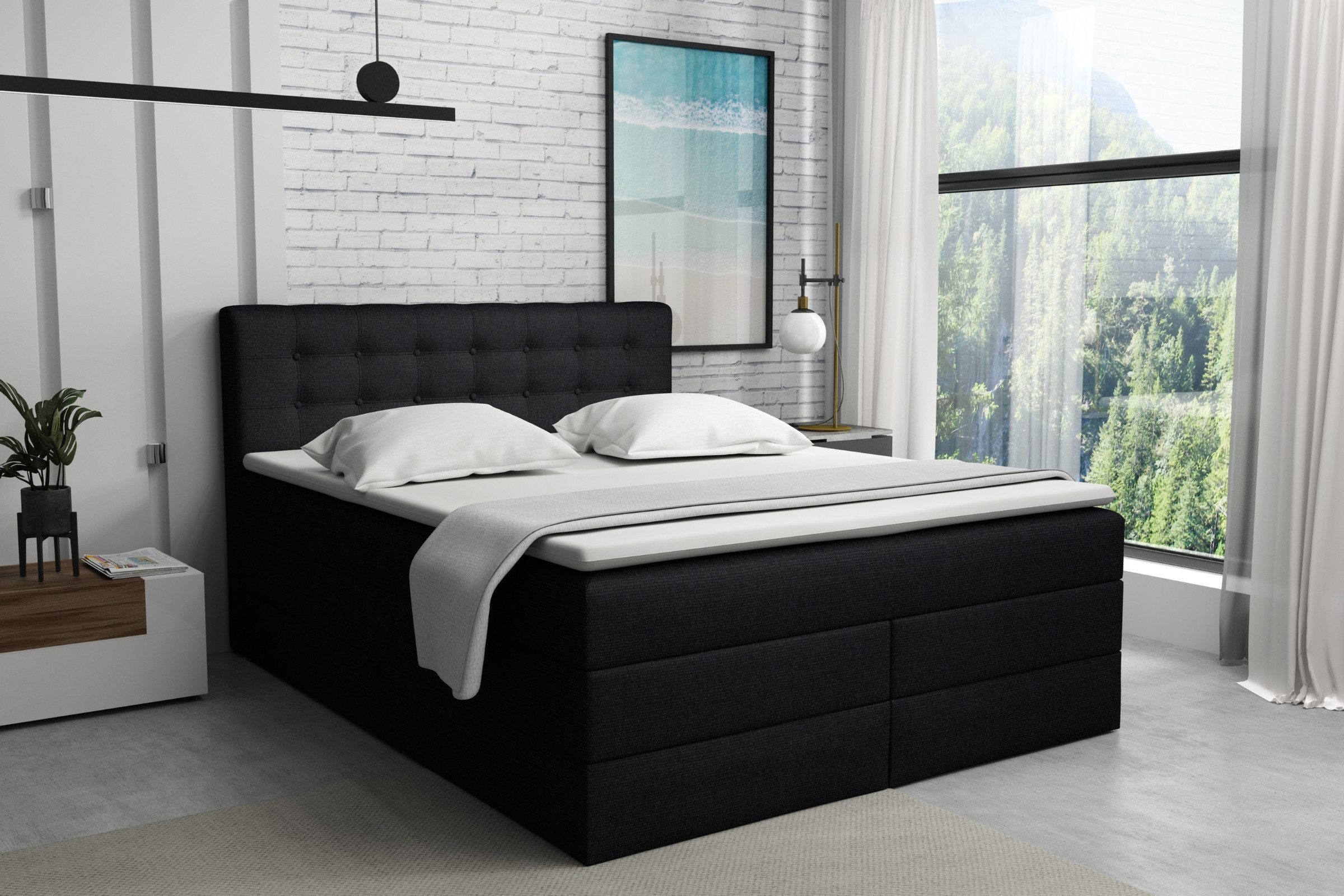 Deine Möbel 24 Boxspringbett SANTE Echtes günstig online kaufen