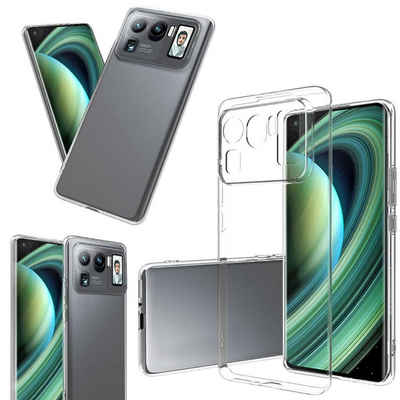 Wigento Handyhülle AUSWAHL Für Xiaomi Mi 11 Ultra Silikon Case TPU Transparent und oder 0,26 H9 Glas Handy Tasche Hülle Schutz Cover