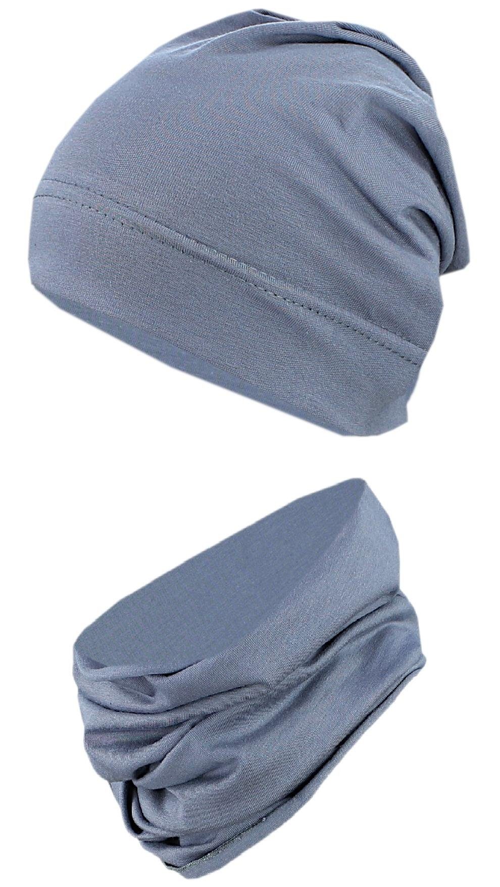Beanie TupTam Jungen Beanie Mütze und Schlauchschal 2er Set