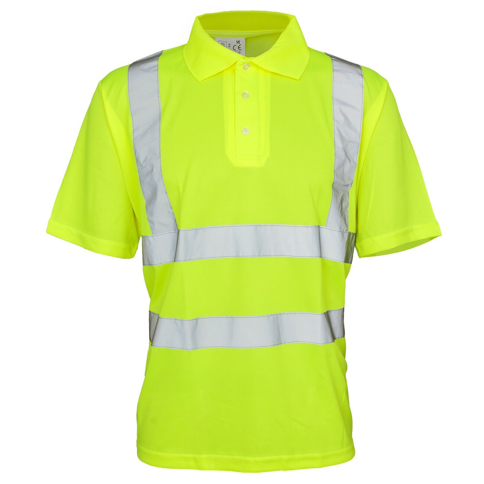 Consorte Funktionsshirt Warnshirt Warnschutz Polo-Shirt T-Shirt Hi-Viz Kurzarm gelb