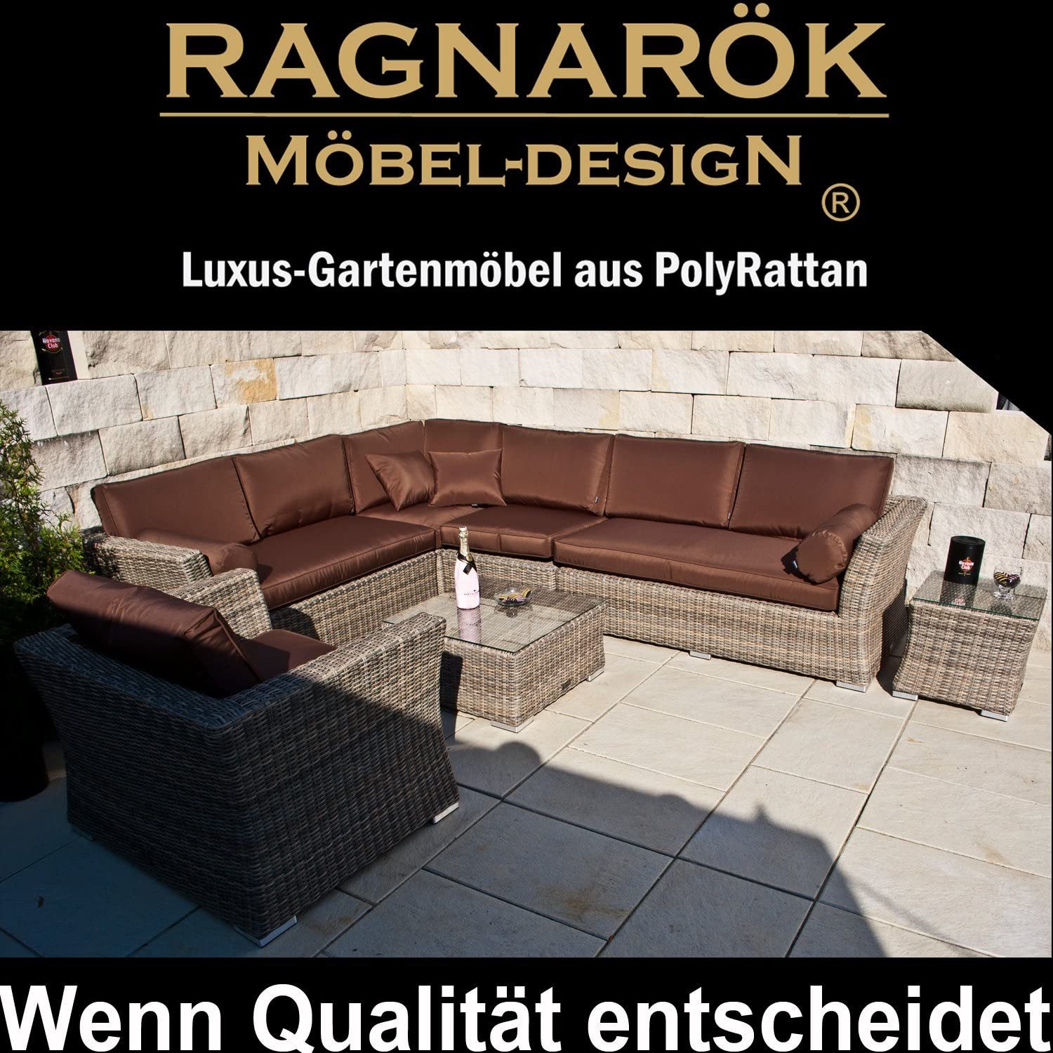 Ragnarök Möbel-Design Gartenlounge-Set Lounge Set Wotan, günstig online kaufen