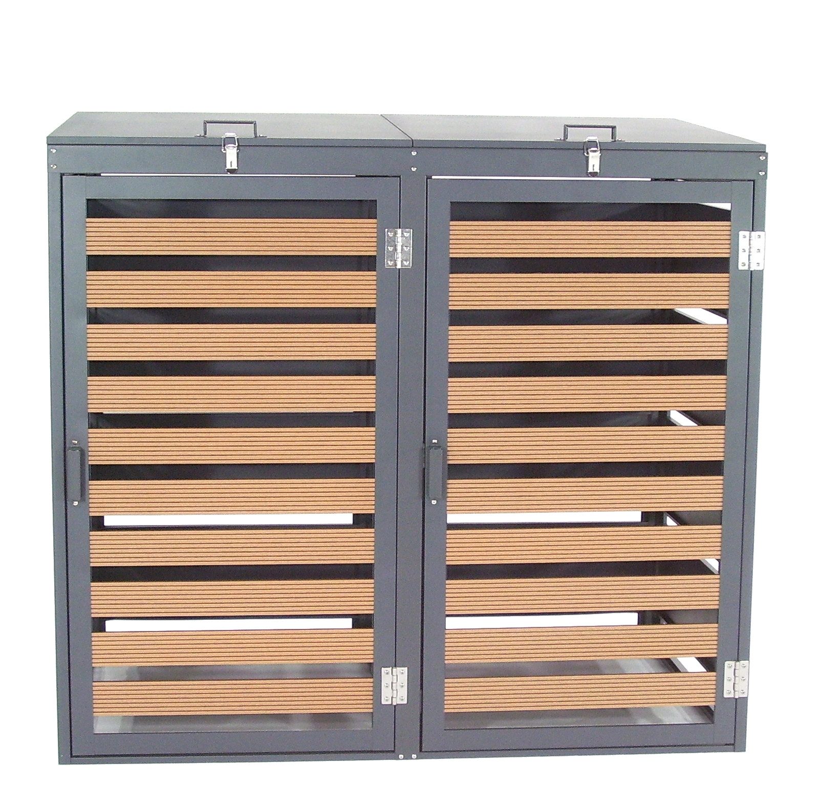 Apex Mülltonnenbox Mülltonnenbox Mülltonnenverkleidung WPC Holzdielen 2er 240L 57090 (1 St)