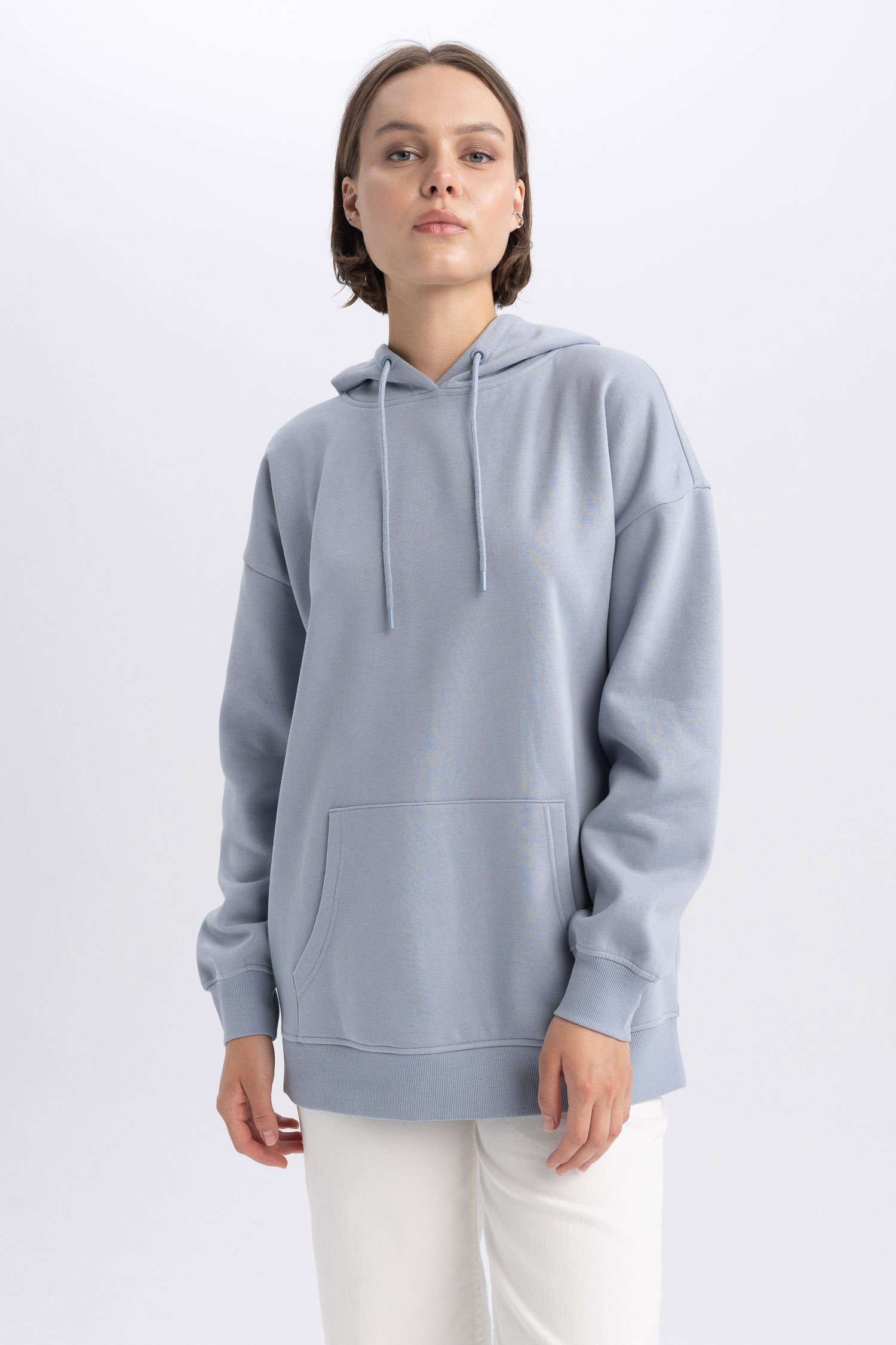 Top-Designer DeFacto Sweatshirt FIT Sweatshirt Damen OVERSIZE