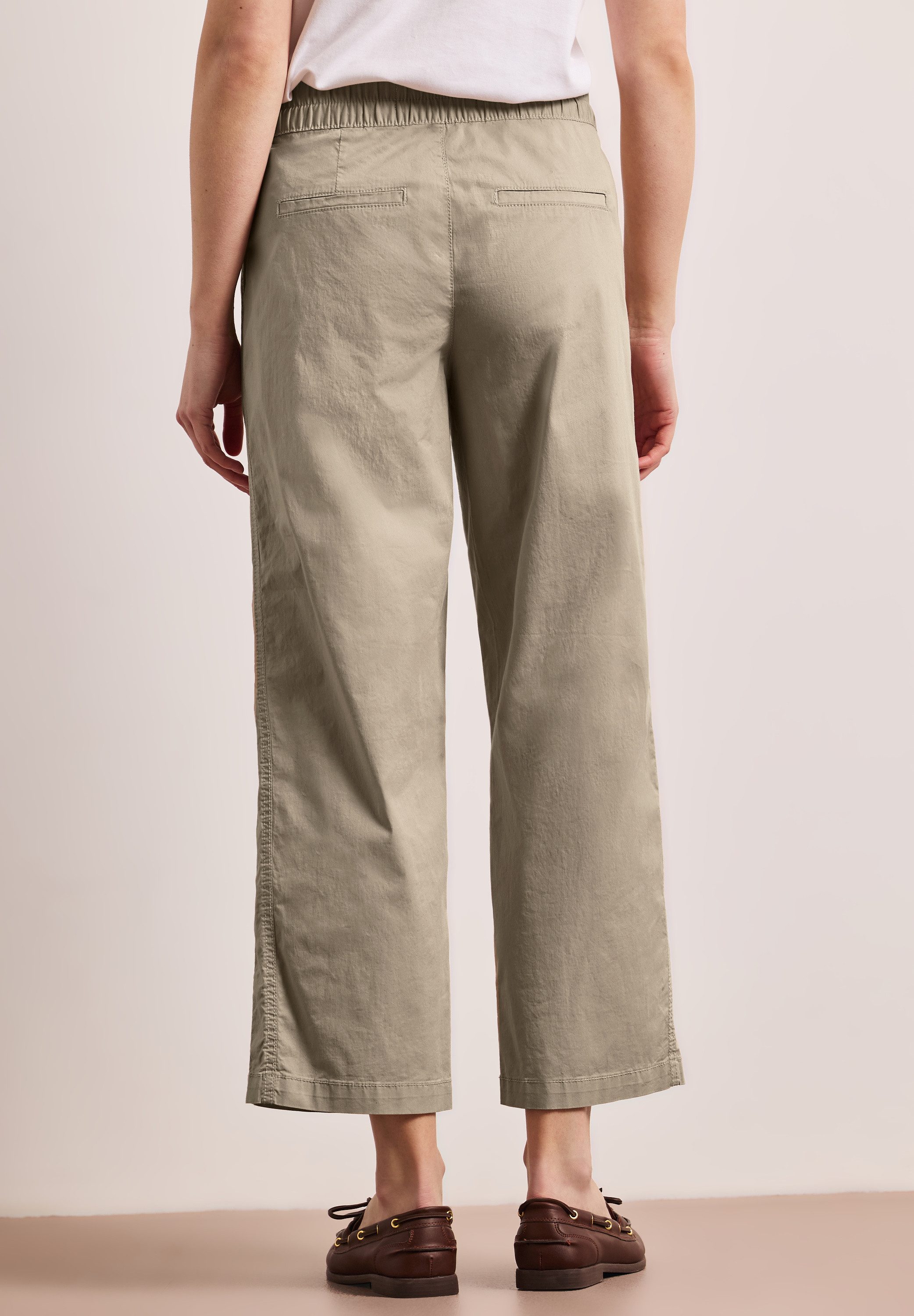 STREET ONE Paperbag-Hose mit elastischem Bund