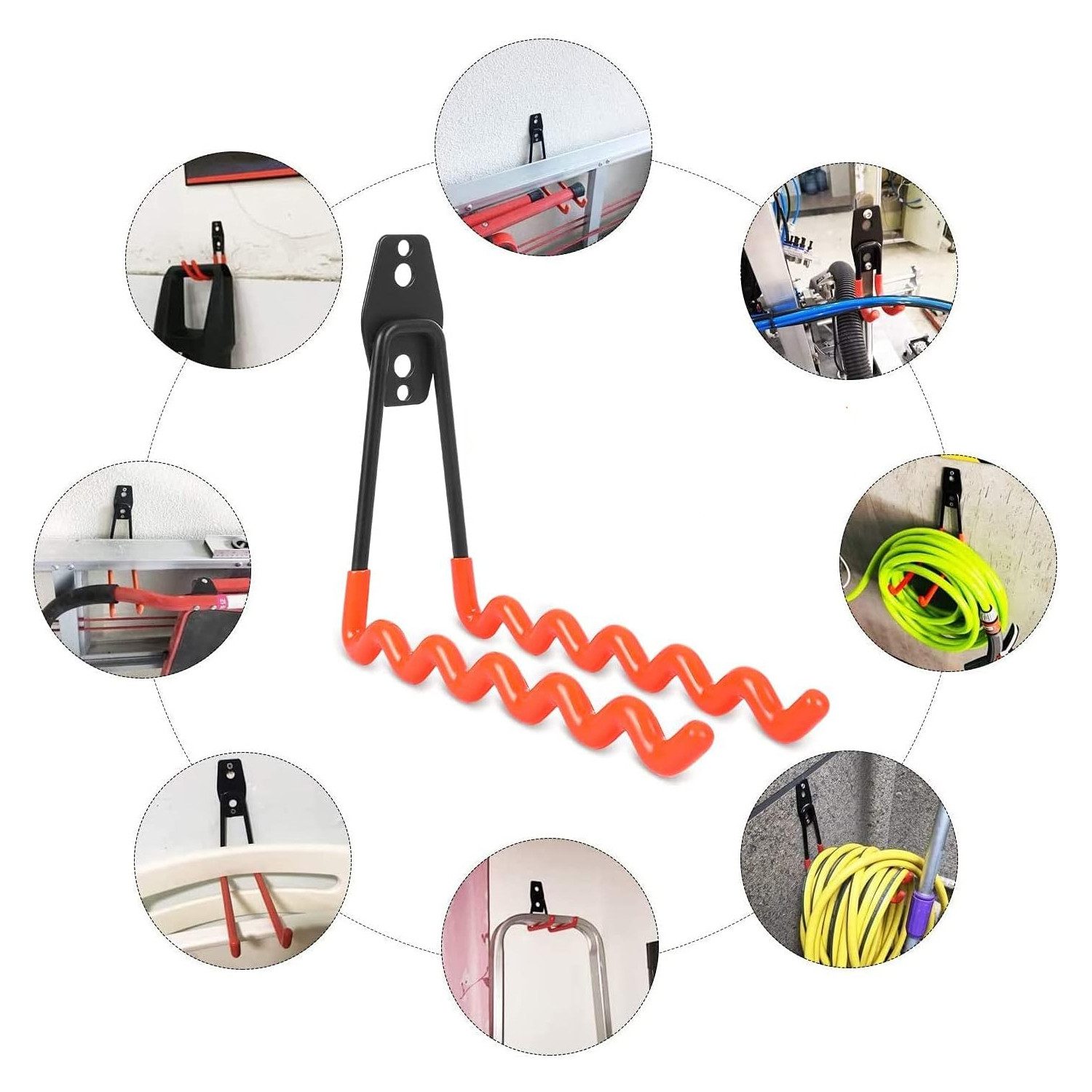 NUODWELL Wandhaken 12 Stück Garage, Schwerlast Haken Doppelhaken Storage zu günstig online kaufen