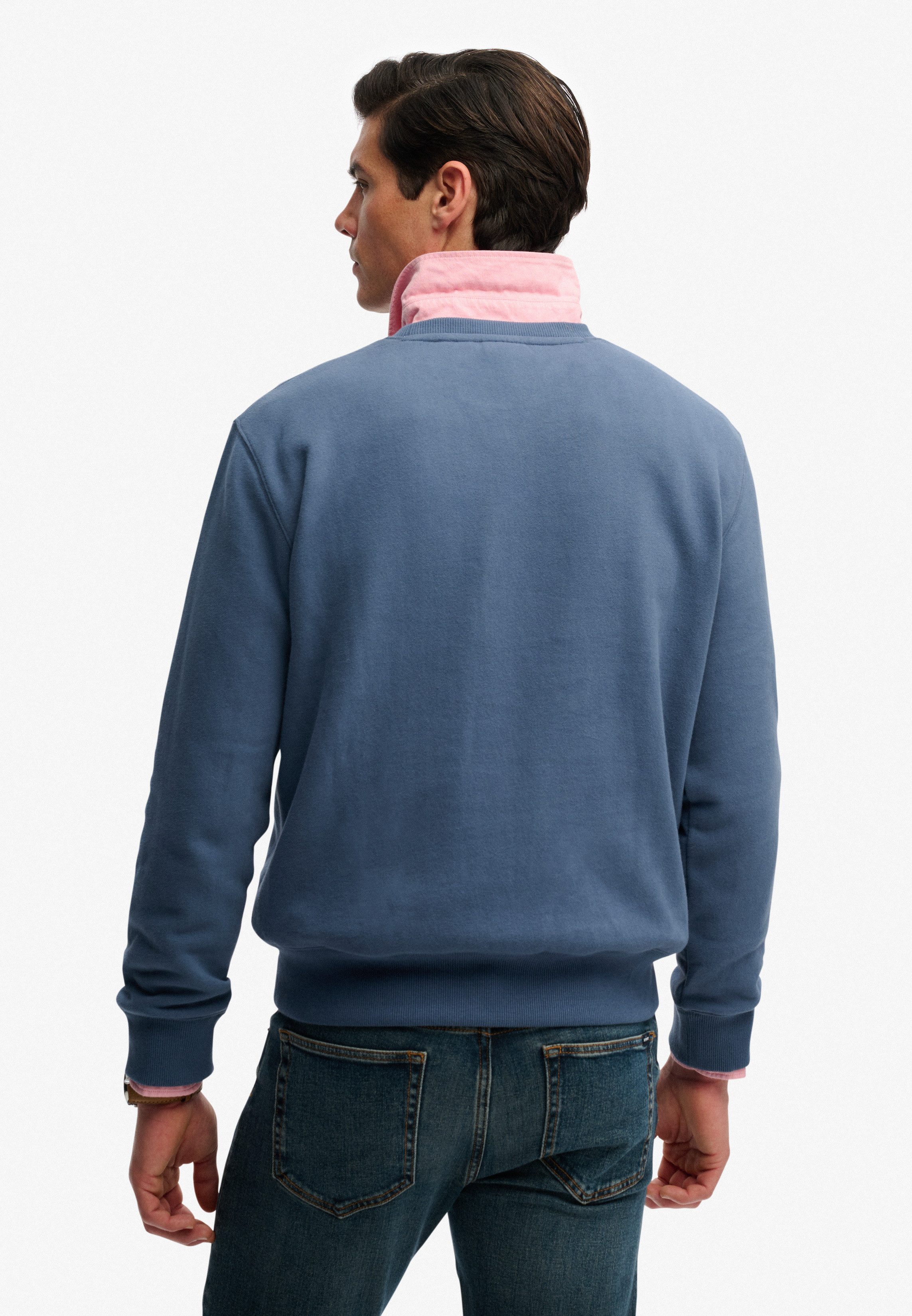 Superdry Sweatshirt ESSENTIAL LOGO CREW SWEATSHIRT Baumwollmischung, loose fit