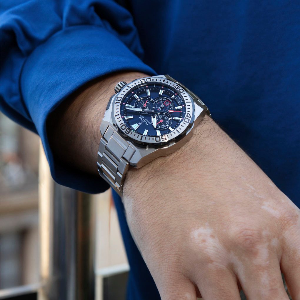 Festina Chronograph Chrono Bike 2025 F20724/2, Quarzuhr, Armbanduhr, Herrenuhr, Edelstahlarmband, analog, Tag