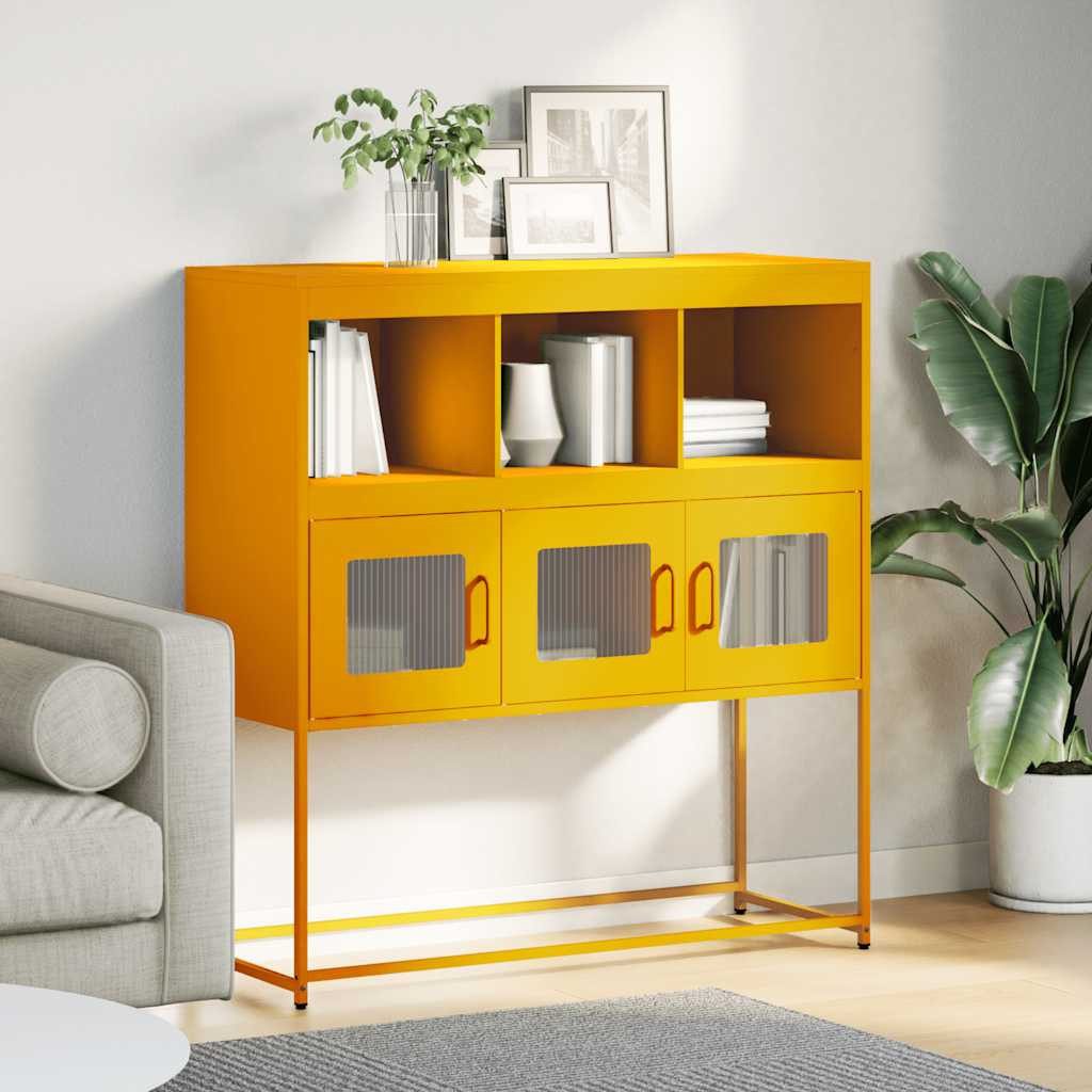 vidaXL Sideboard Sideboard Senfgelb 100,5x39x107 cm günstig online kaufen