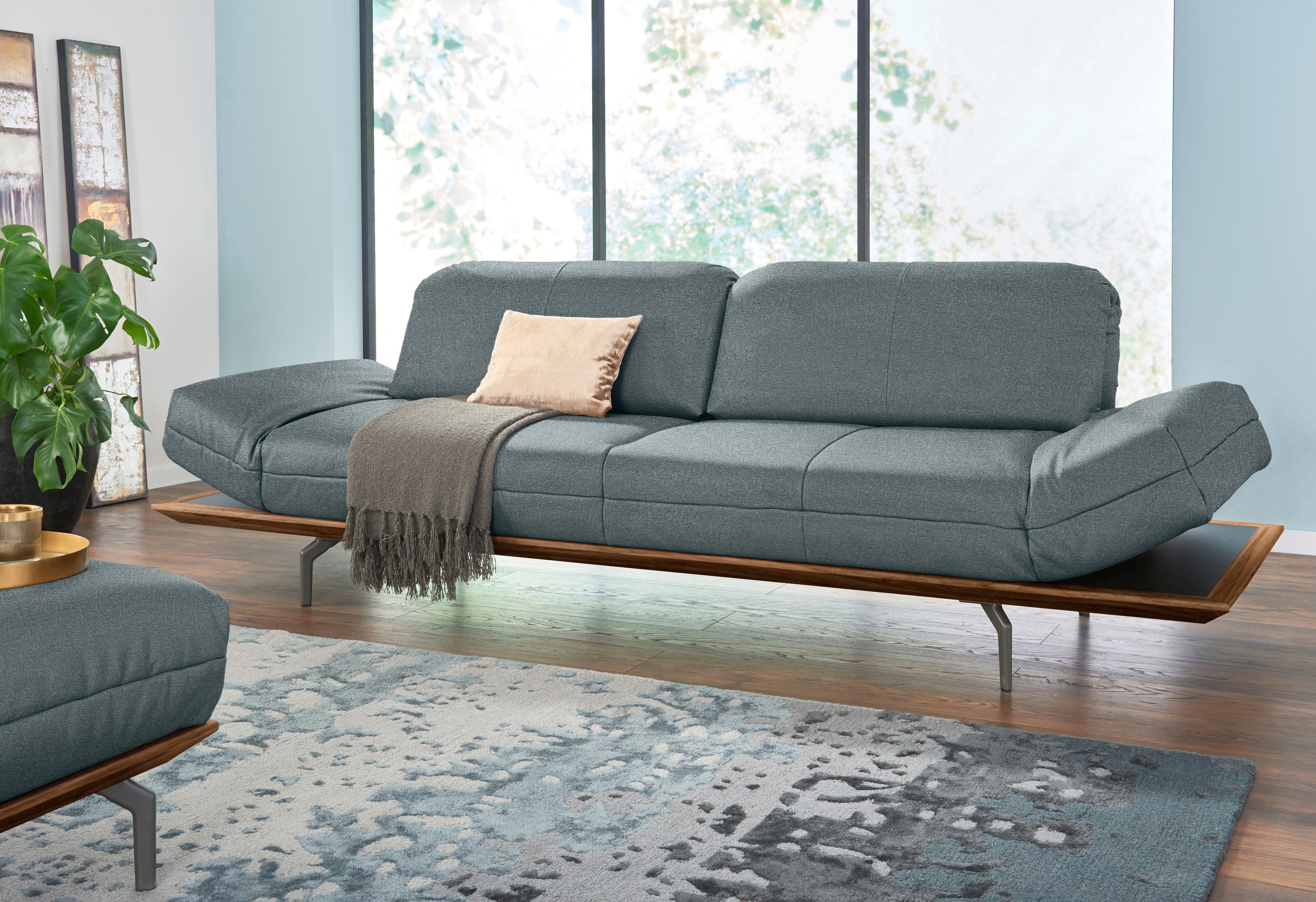 Creation BY ROLF BENZ 4-Sitzer CR.420, Designsofa, Loungesofa, in 2 Qualitäten, Holzrahmen in Eiche Natur oder Nußbaum, Breite 252 cm