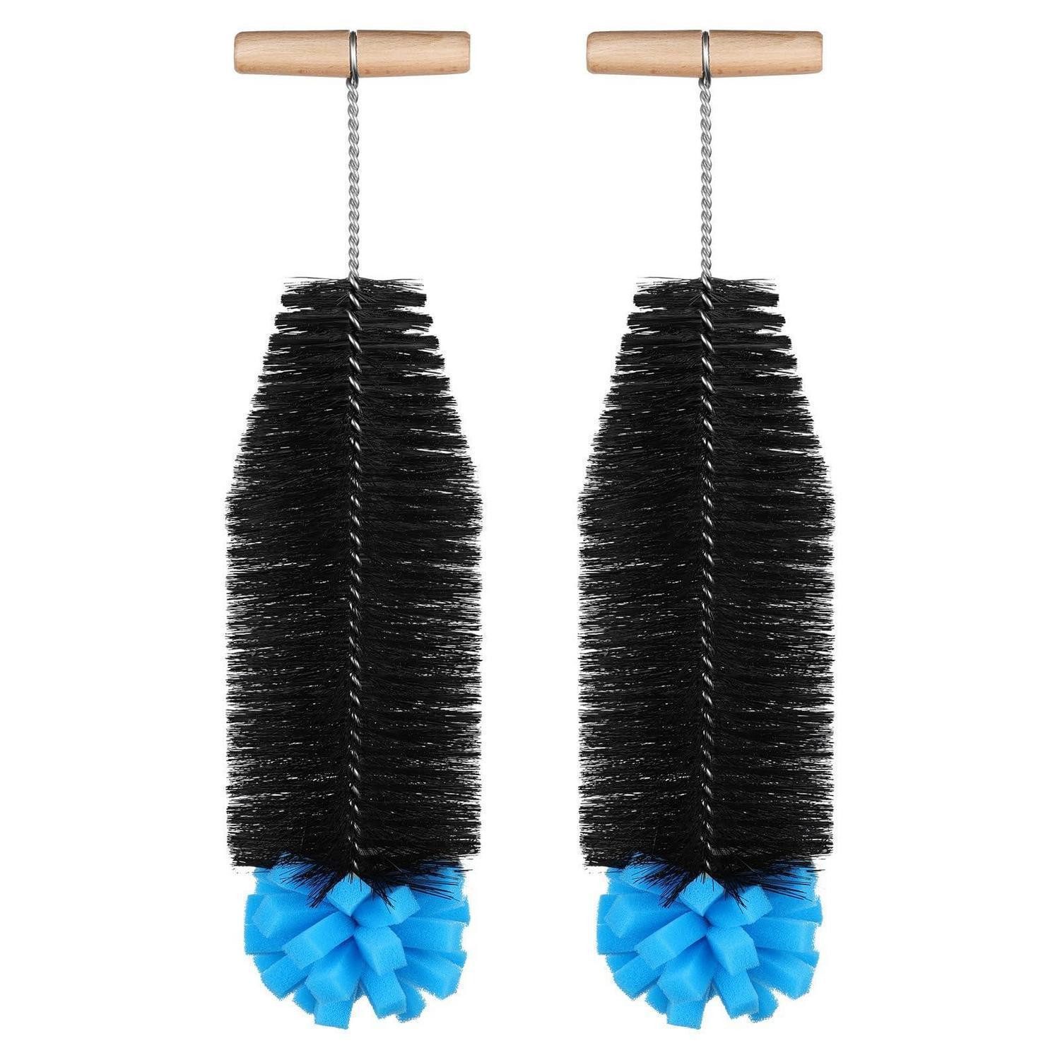 LuxusKollektion Fischentschupper Flaschenbürste 2 Stück 35cm Blau