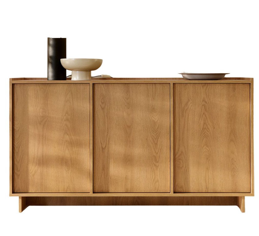 Compleo Kommode japandi KELLOS, Sideboard mit 3 Türen, Minimalistisches Design