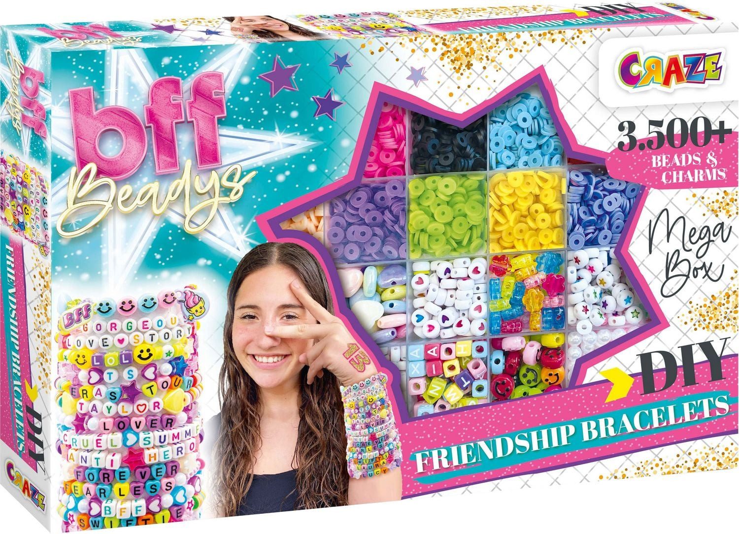 CRAZE Spiel BFF Beadys Mega Box