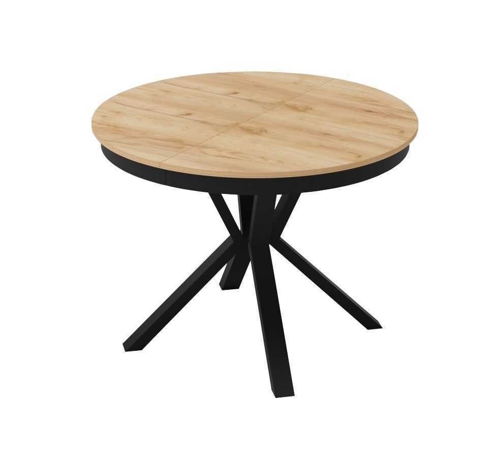 JVmoebel Esstisch Luxus Esstisch Braun Runder Tisch Esszimmer Holz Design Tische (1-St., Esstisch) Natur