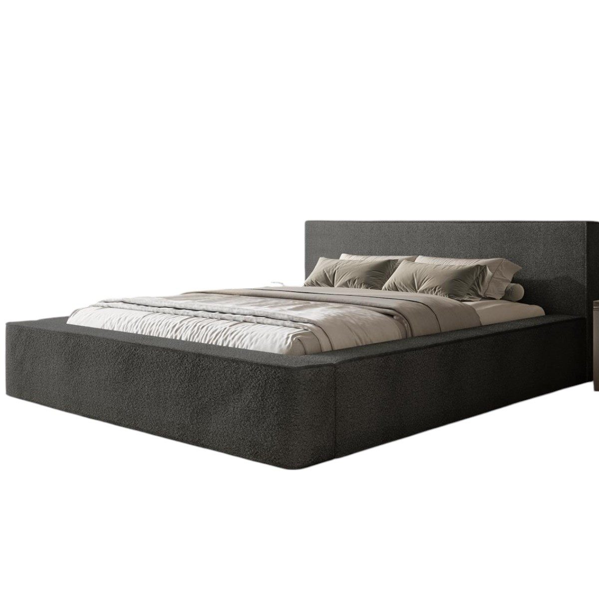 Compleo Polsterbett boucle, MAROK, Designerbett, 140/160/180/200,Elegantes günstig online kaufen