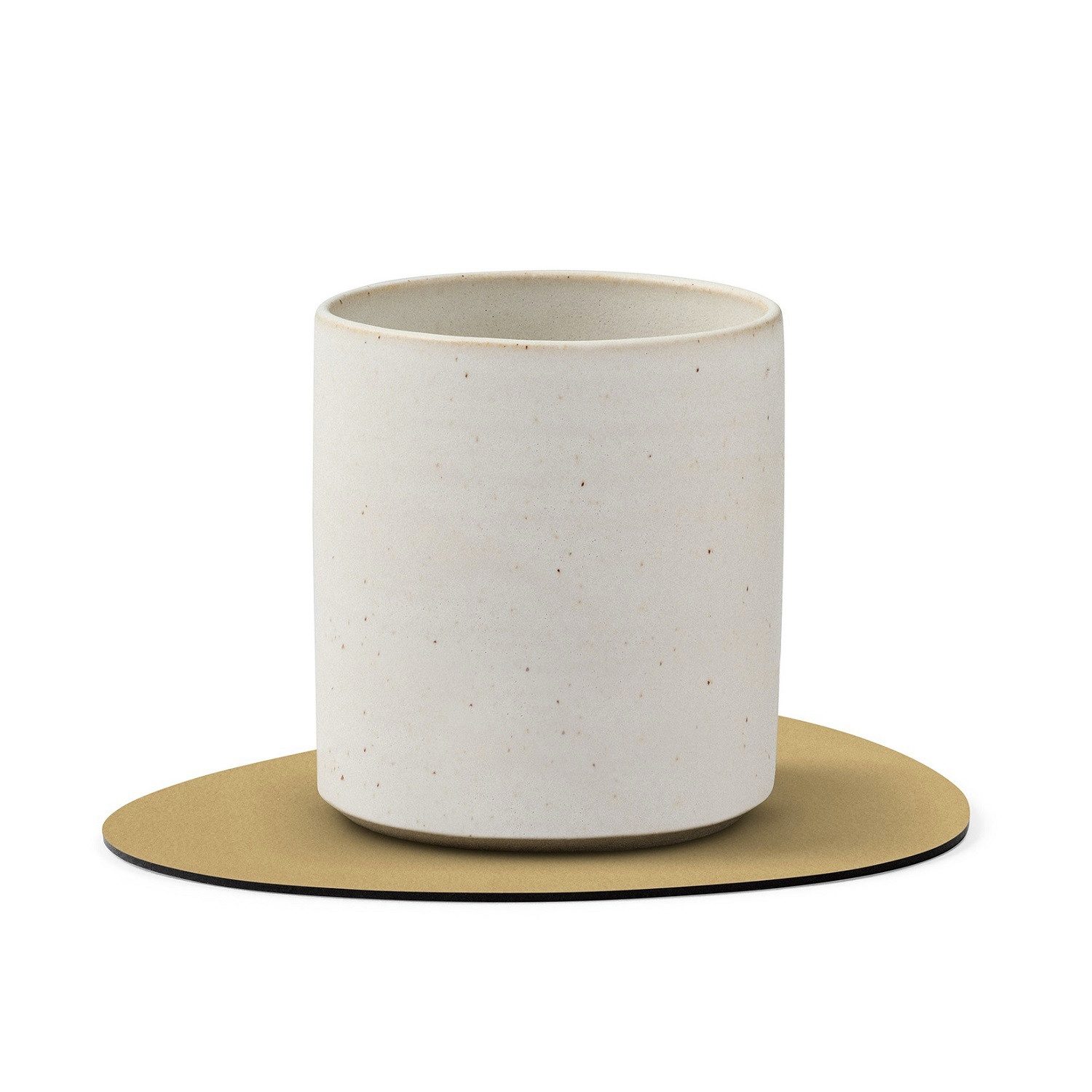 LIND DNA Glasuntersetzer Glasuntersetzer Curve 11x13cm Herbal Dust/Khaki