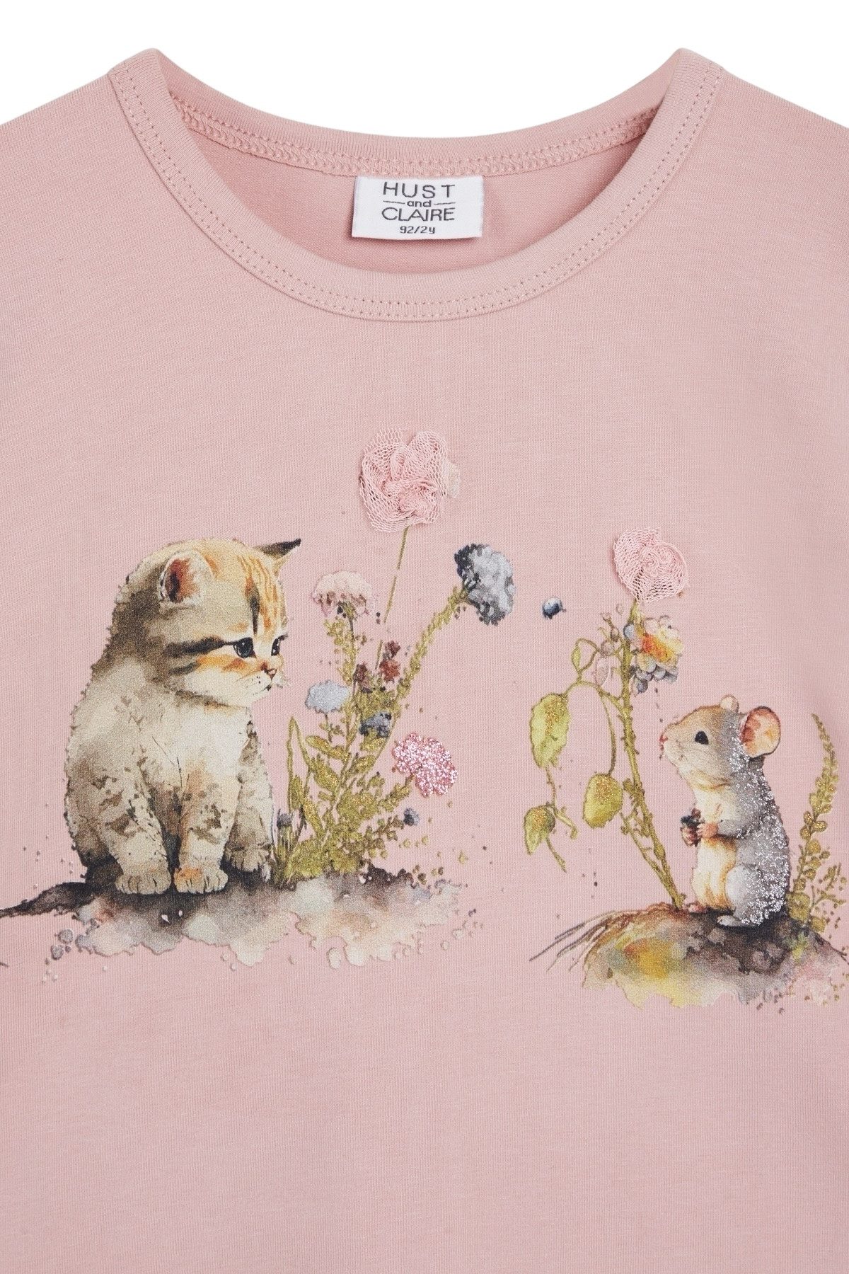 Hust & Claire Langarmshirt Ajsa (1-tlg) Liebevoller Tier-Print mit Naturmotiv