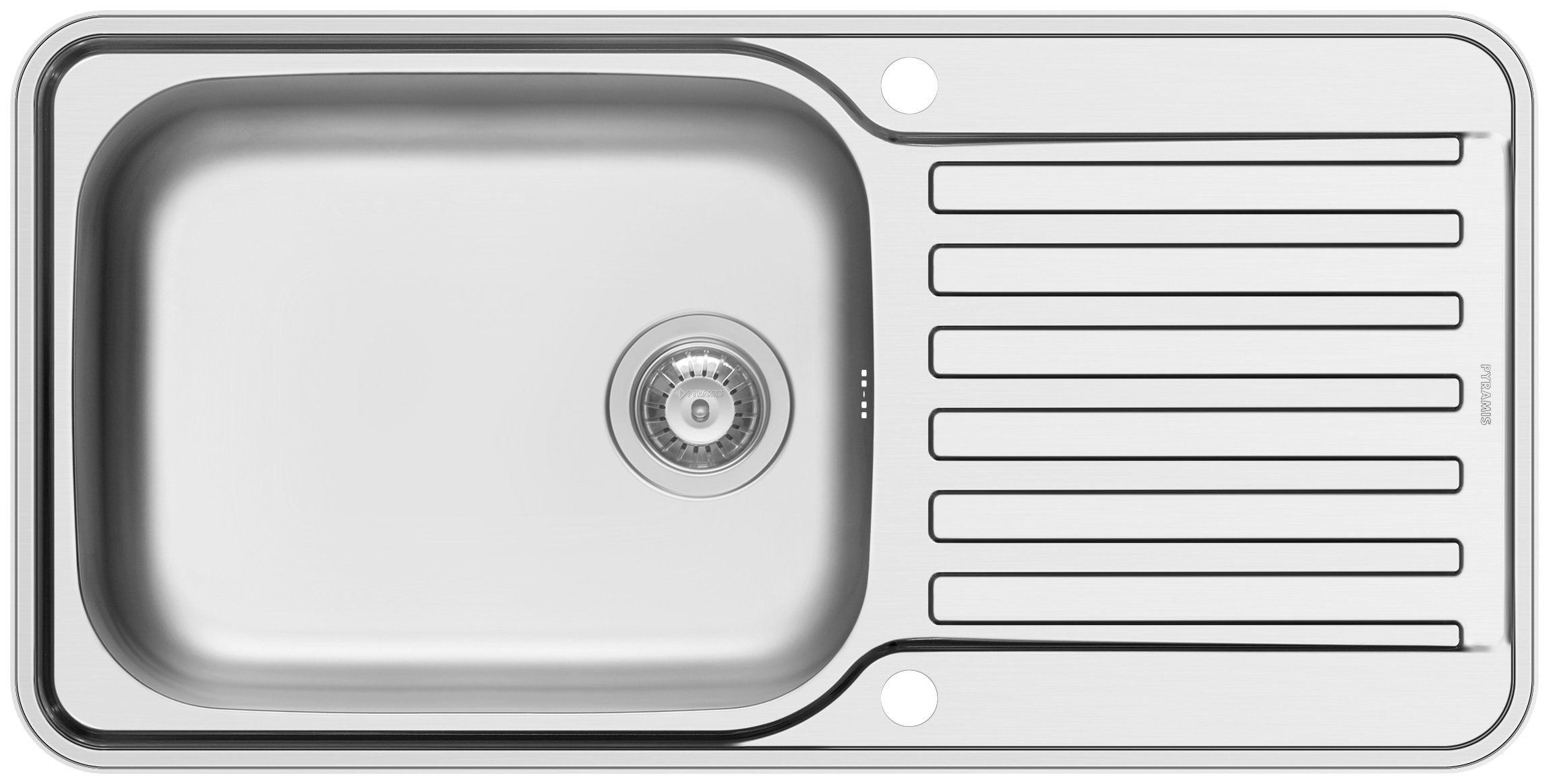 Pyramis Edelstahlspüle Space Plus, rechteckig, 96/48 cm