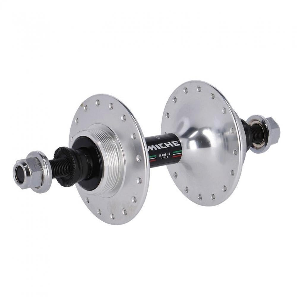 Miche Laufrad Miche Hinterradnabe Primato Pista-Strada 32 Loch Hochflansch silber