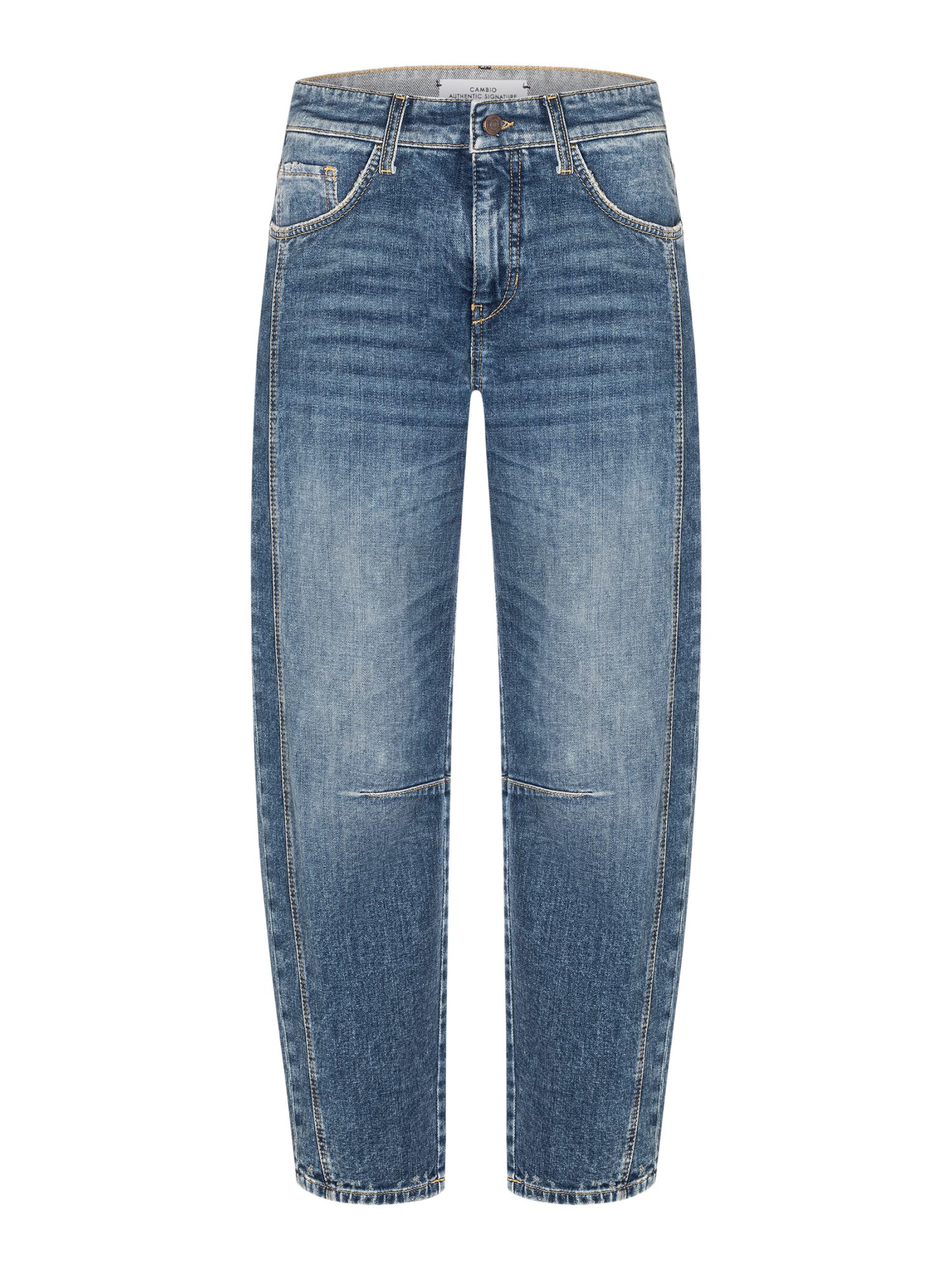 Cambio Stretch-Hose Casual, Baumwolle, Unifarben, Regular Fit, Mittel