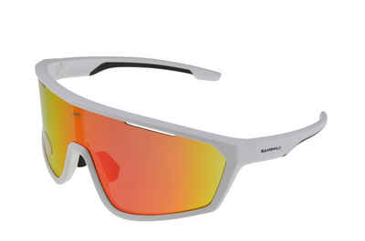 Gamswild Monoscheibensonnenbrille WS5838 Sonnenbrille Skibrille Fahrradbrille Damen Herren Unisex TR90 tolles Design, grün, blau, weiß