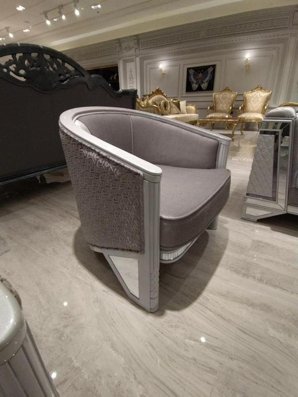 Xlmoebel Loungesessel Eleganter Sessel aus hochwertigem Stoff in zeitlosem Design (1-St., Sessel), Hergestellt in Europa