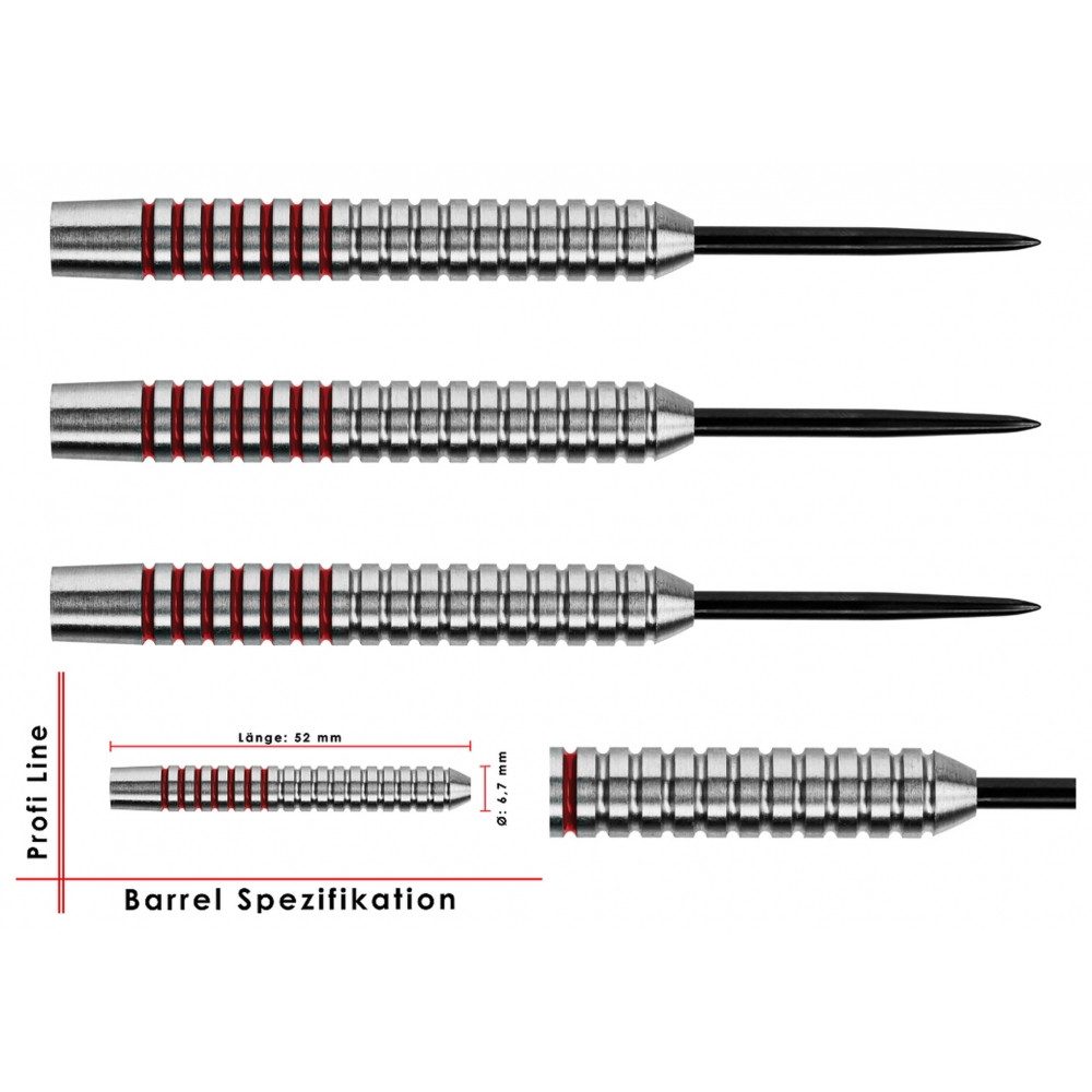 Karella Dartpfeil Steelbarrel Profi Line 80% Tungsten PL-04 23 g