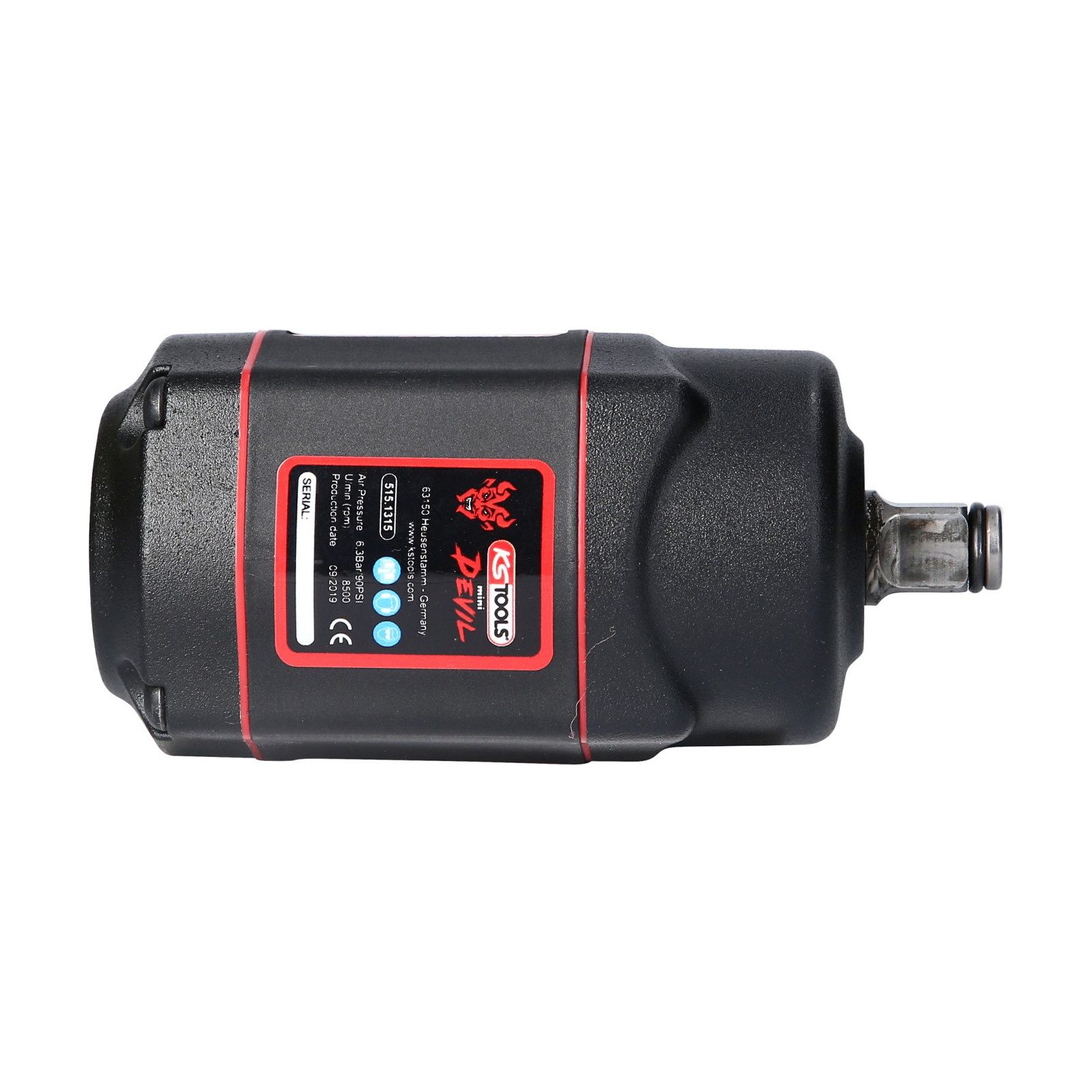 KS Tools Druckluft-Schlagschrauber Druckluft-Schlagschrauber KS-Tools 1/2" 1084 Nm miniDEVIL, 1084 Nm, (Auto, LKW, Motorrad, Werkstatt, Rennstrecke)