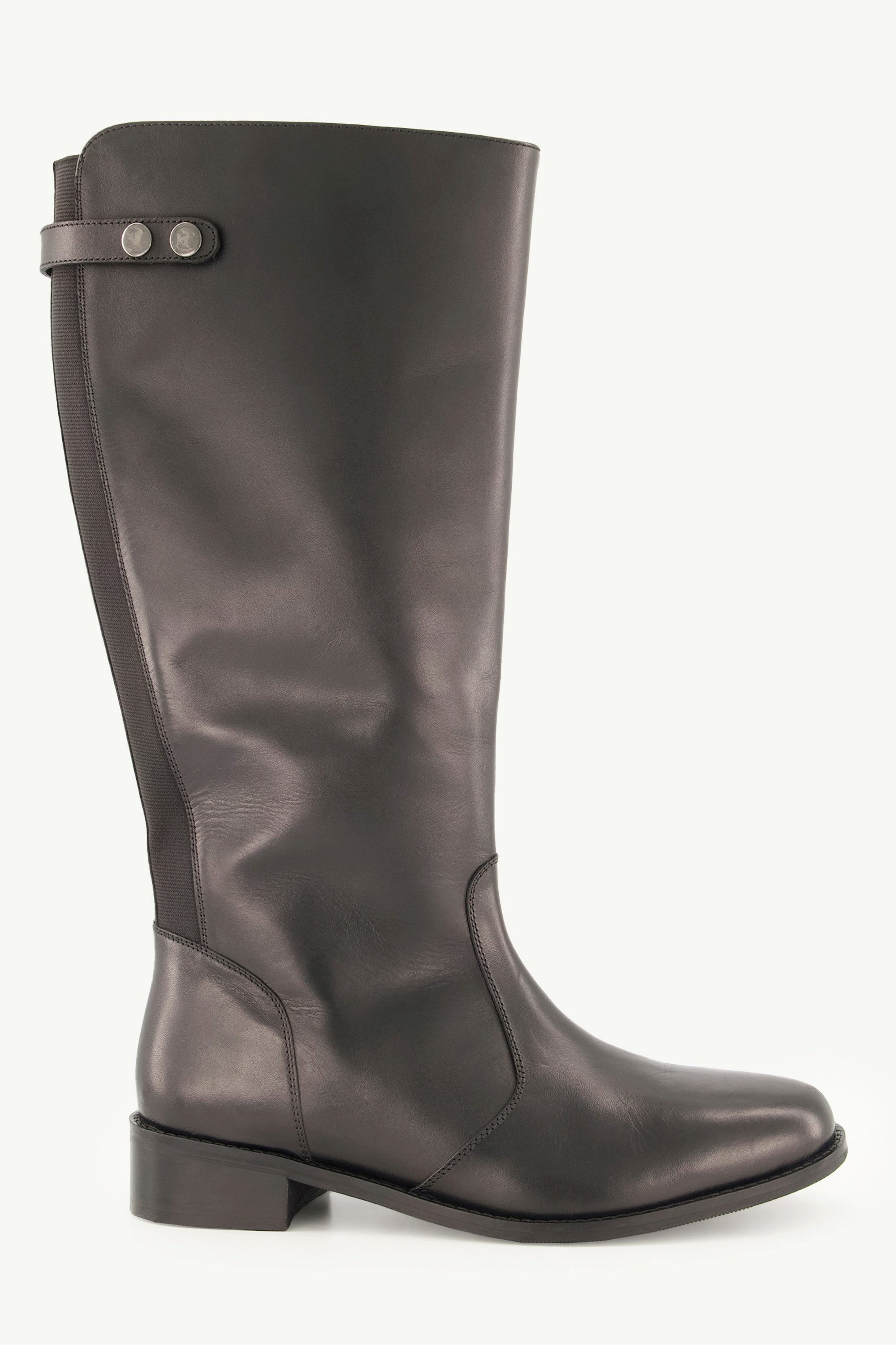 Ulla Popken Lederstiefel XL-Schaft Elastikeinsatz Weite günstig online kaufen