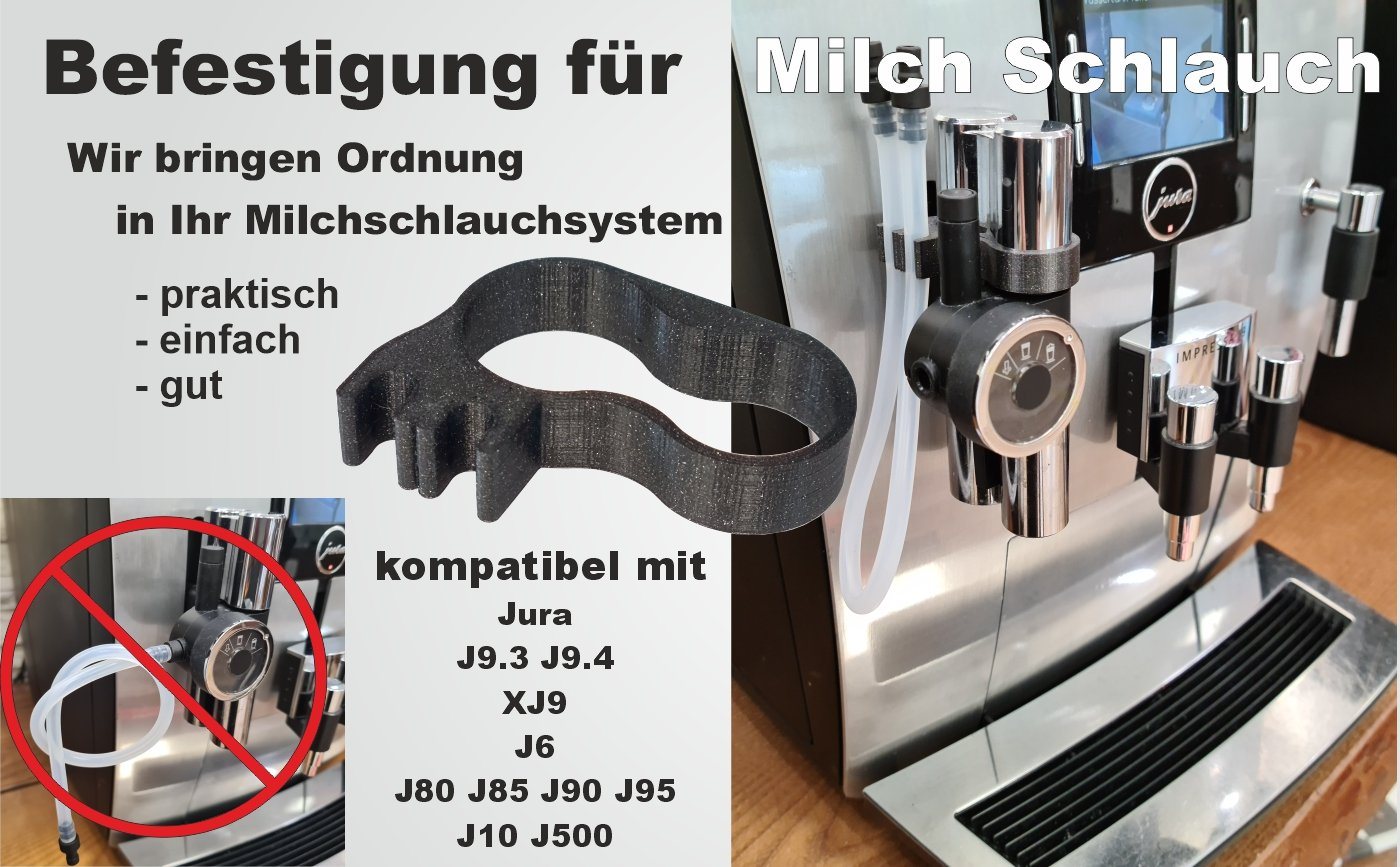 Thumbnail - Jotaca Milchschlauch-Adapter Halter Befestigung, Zubehör für Kaffeevollautomat Jura J9.3 J9.4 J6 J10 J80 J85 J90 J95 J50...