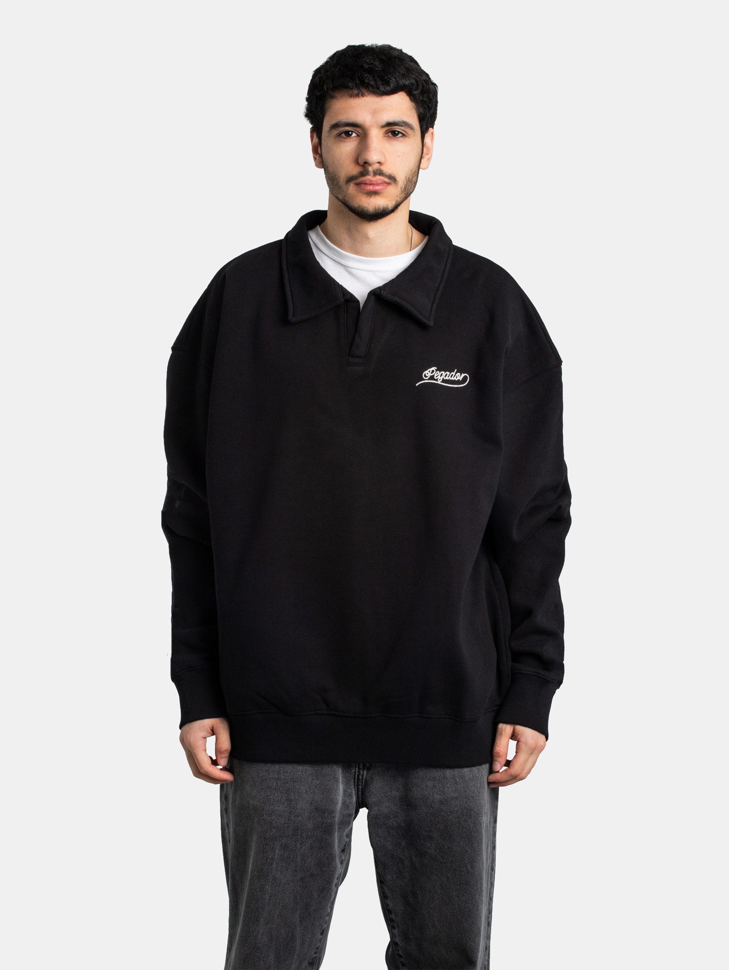 PEGADOR Polokragenpullover Pegador Belmonte Oversized Polo Sweater