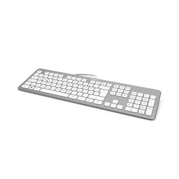 Hama Tastatur "KC-700", kabelgebunden, PC, Notebook, Laptop Keyboard PC-Tastatur (Abgesetzte Tasten/Leise Tasten)