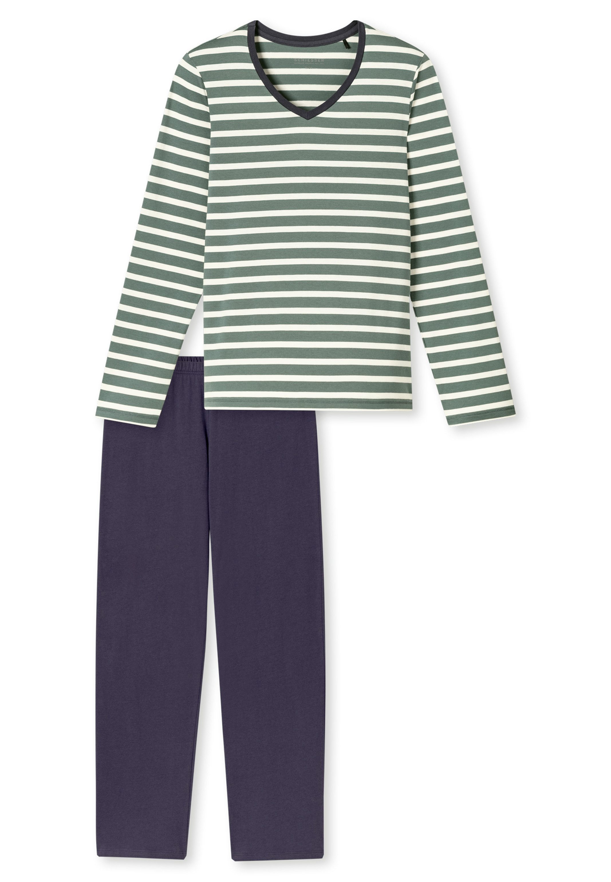 Schiesser Pyjama Casual Essentials (Set, 2 günstig online kaufen