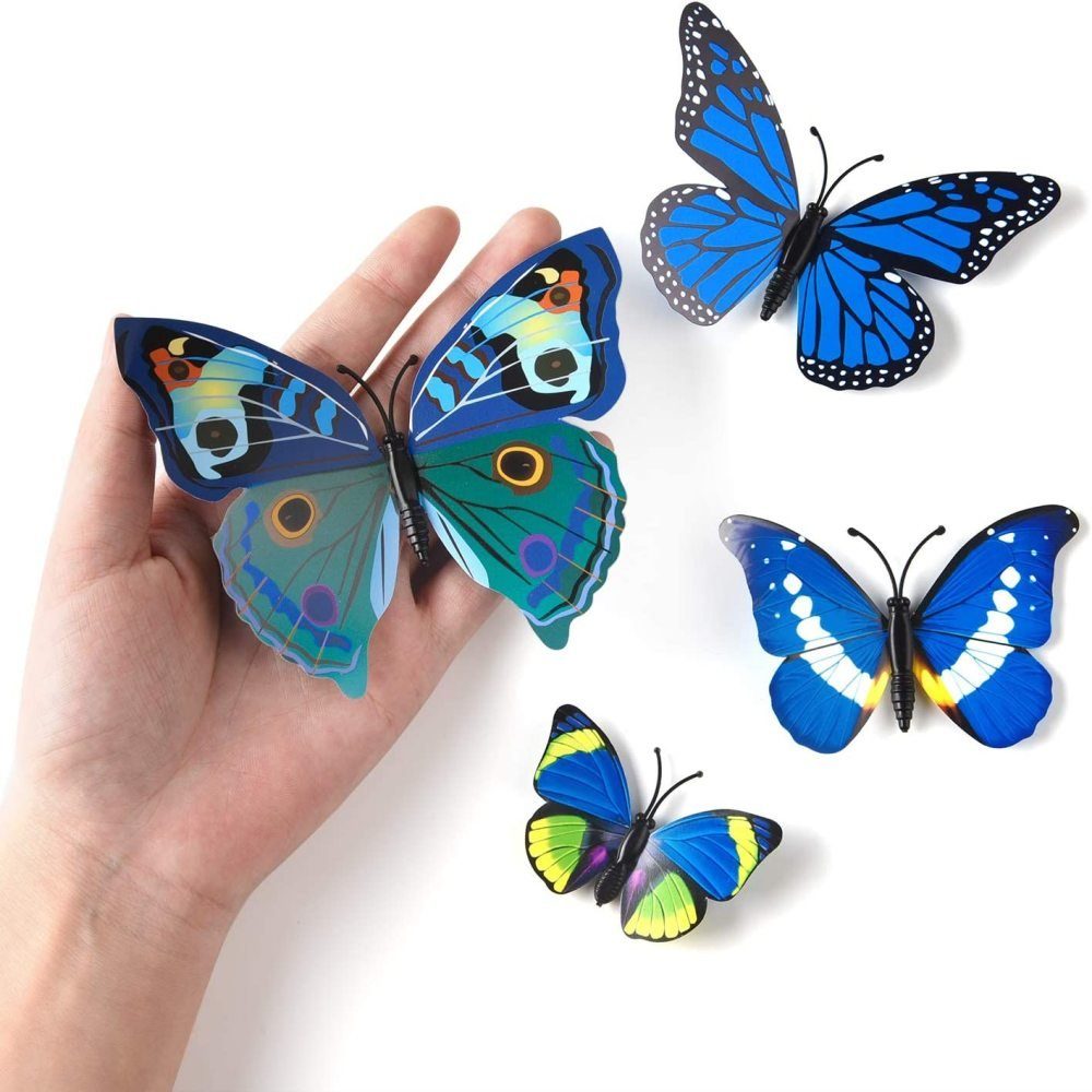 (Passen, Deko,Schmetterling Wanddeko Jormftte Wanddekoration 12pcs), Wanddekoobjekt 3D