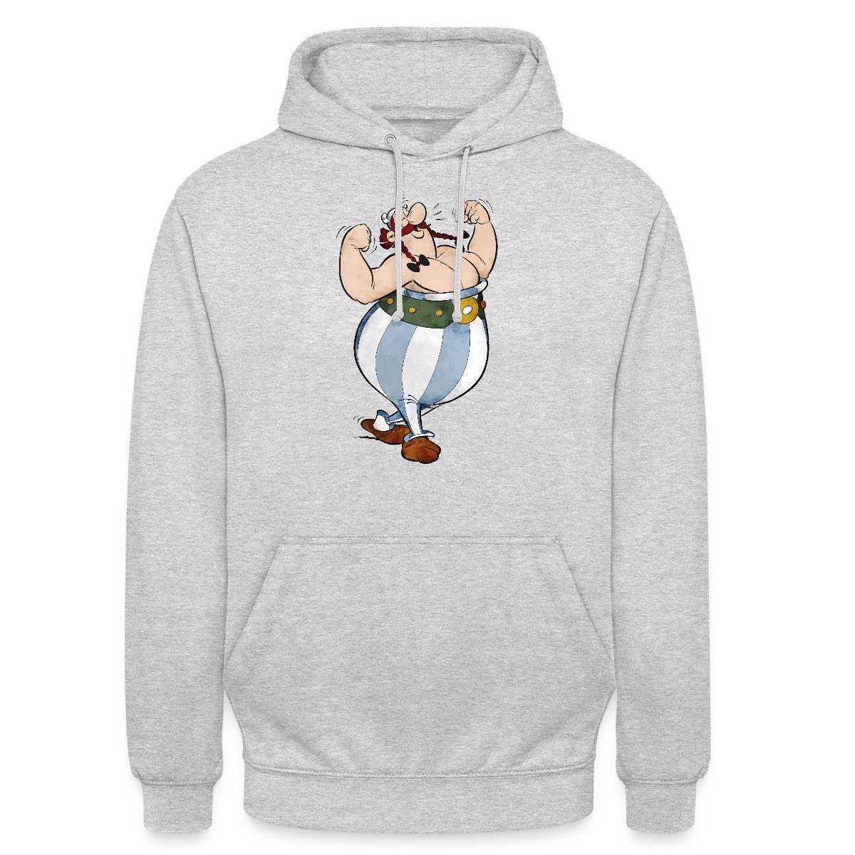 Spreadshirt Hoodie Asterix & Obelix Glücklich Muskeln Unisex Hoodie (1-tlg)