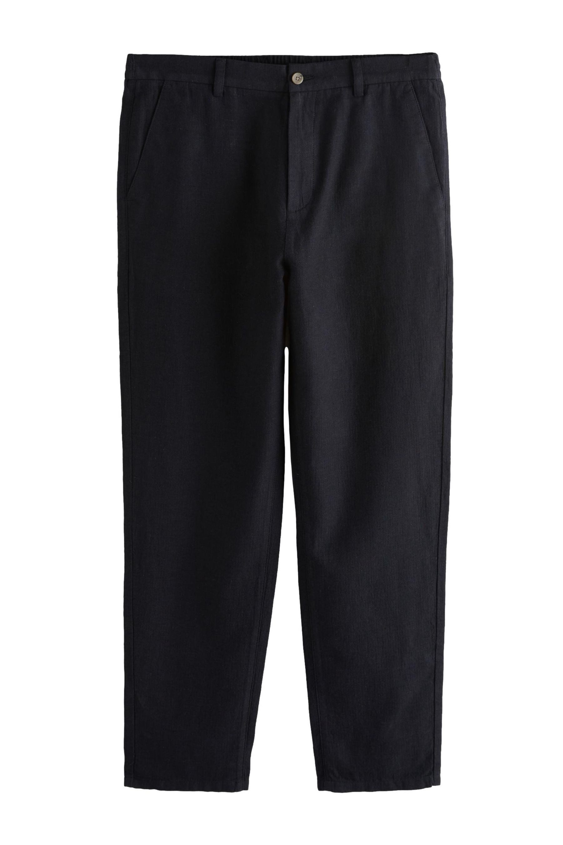 Next Dehnbund-Hose Strukturierte Hose aus Leinengemisch günstig online kaufen