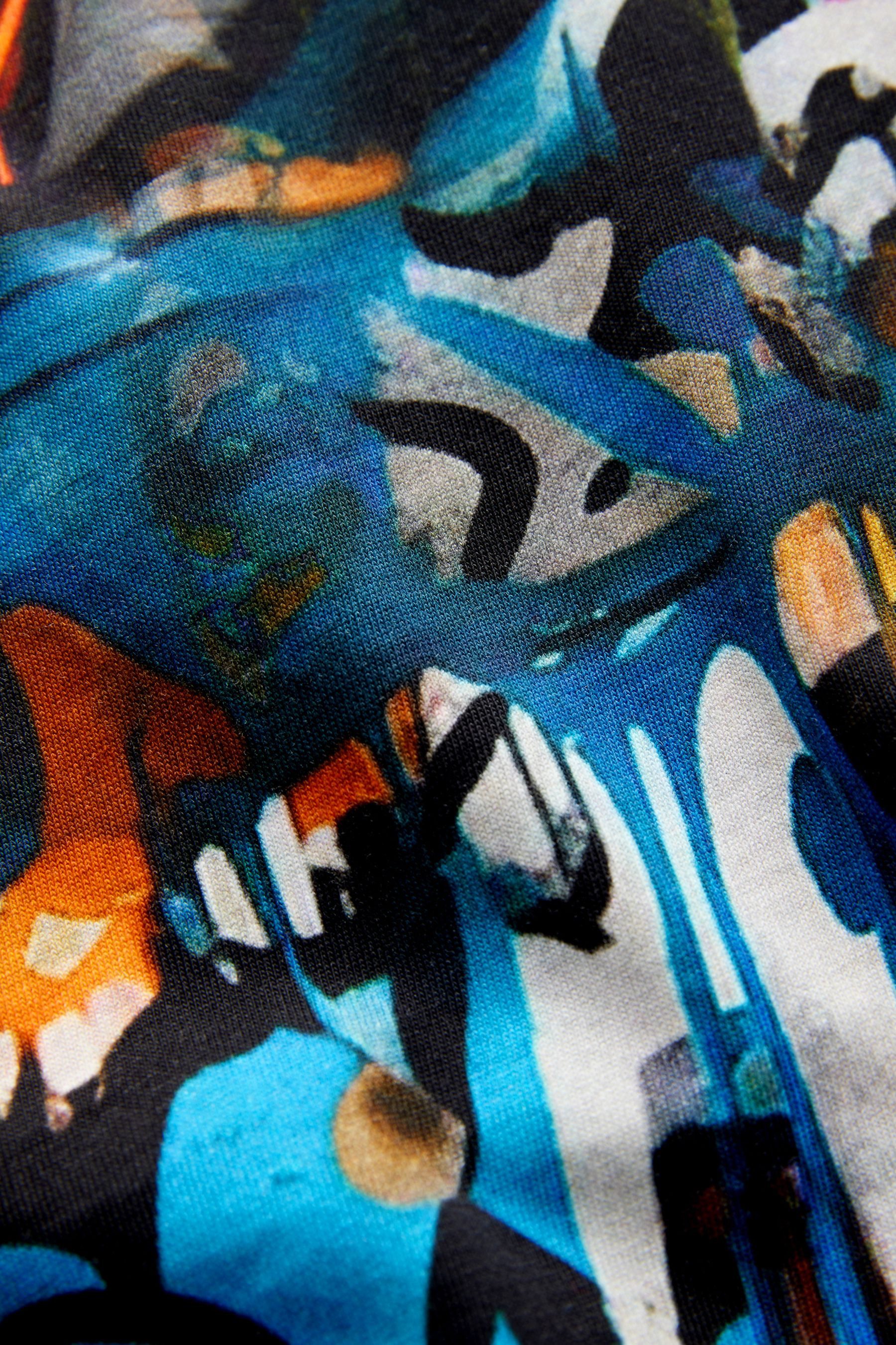 Next T-Shirt Kurzarm-T-Shirt mit durchgehendem Print (1-tlg)