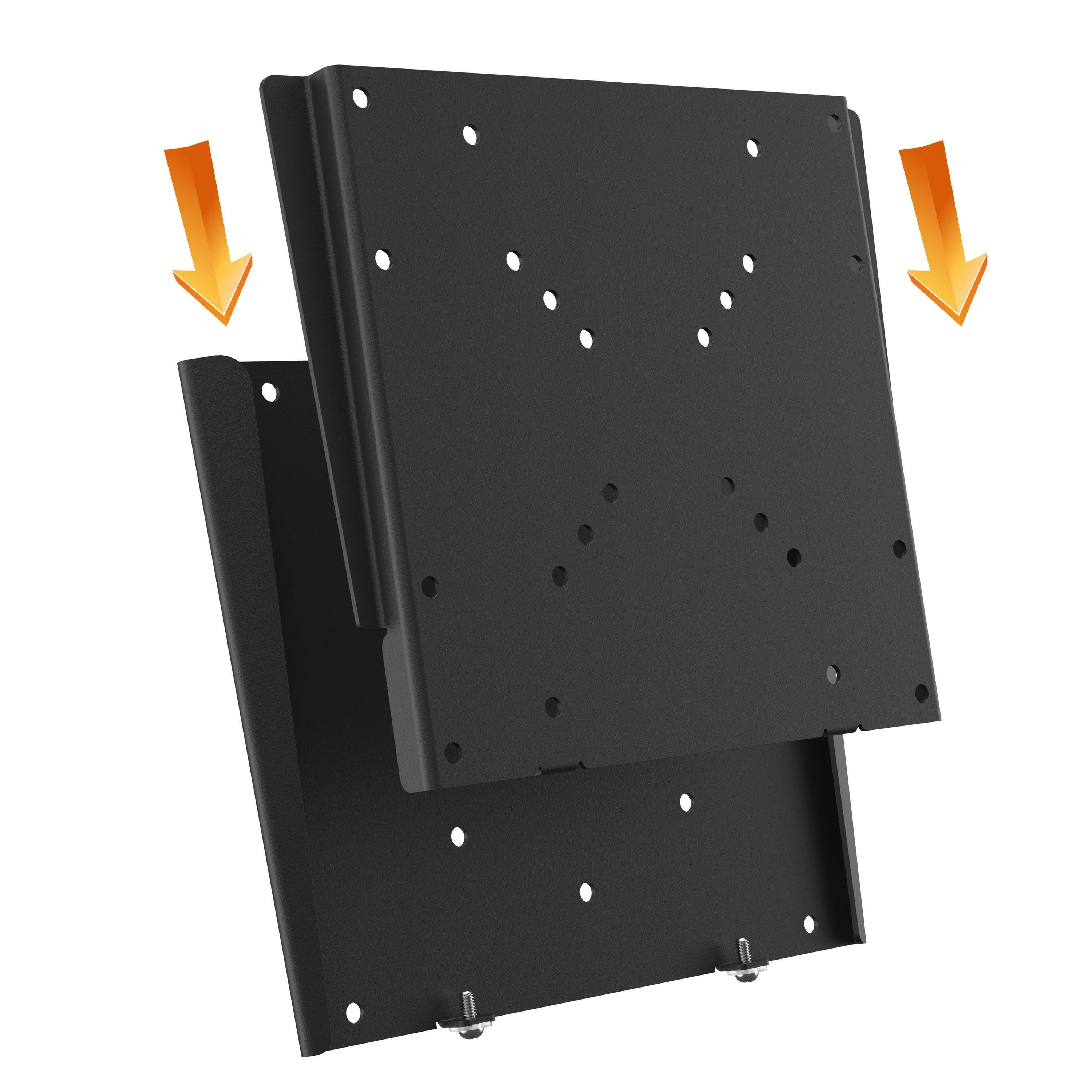 RICOO TV-Wandhalterung TV Monitor Wandhalterung 15"-32" bis 30 Kg flach F0522, (bis 32 Zoll, VESA 50x50 bis 200x200, 1-tlg., 30 Kg Aufnahme, 15" bis 32" (38-81 cm) Bildschirm Diagonale, flach curved Fest Slim Fernseher Monitor Wand Halterung)