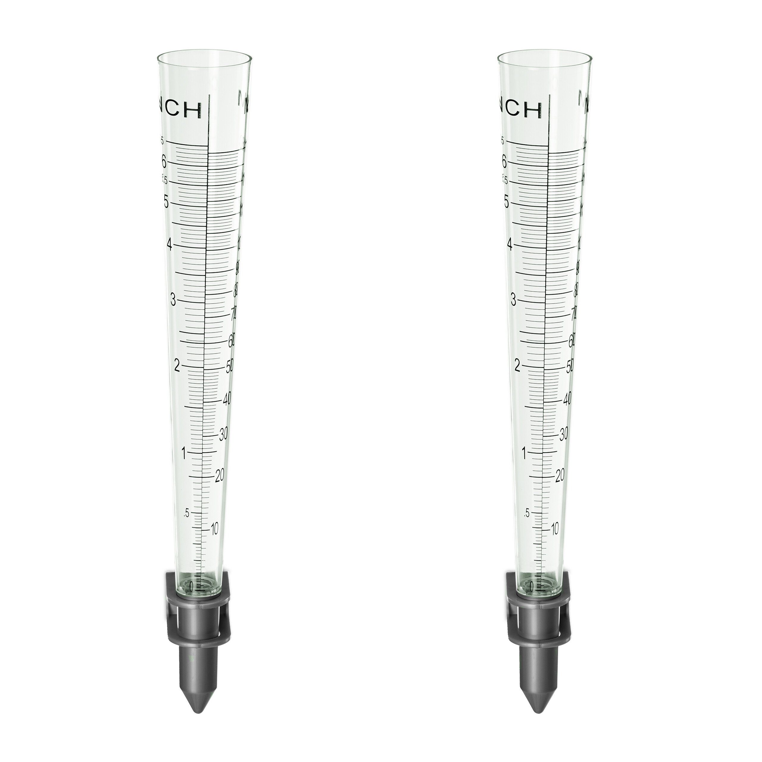 Regenmesser 2er Set mit Wandhalterung